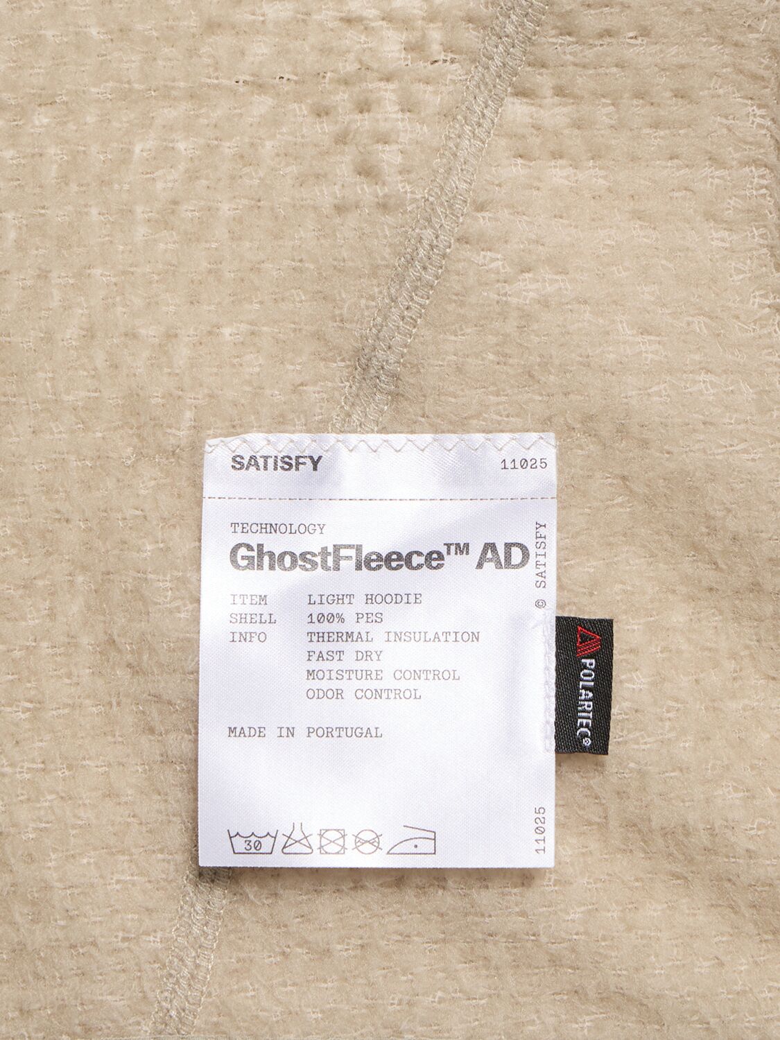 Shop Satisfy Ghostfleece Ad Light Hoodie In Beige