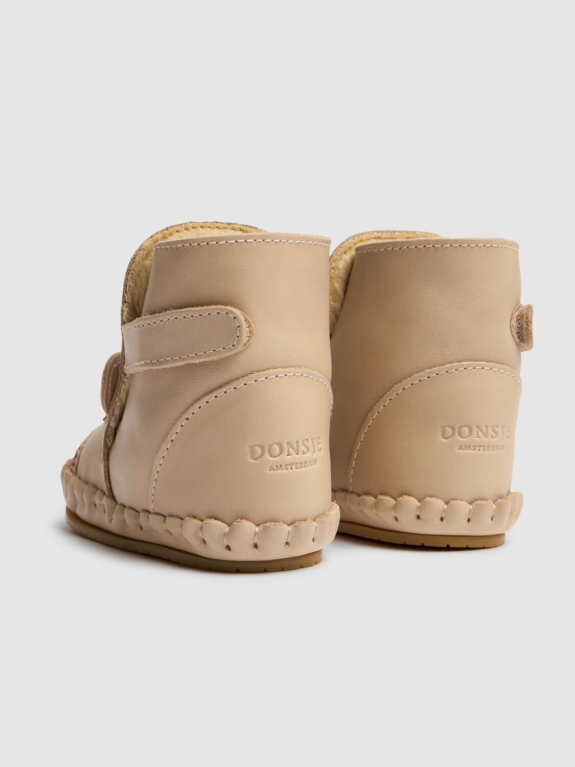 Shop Donsje Horse Leather Boots W/ Ears In Off-white