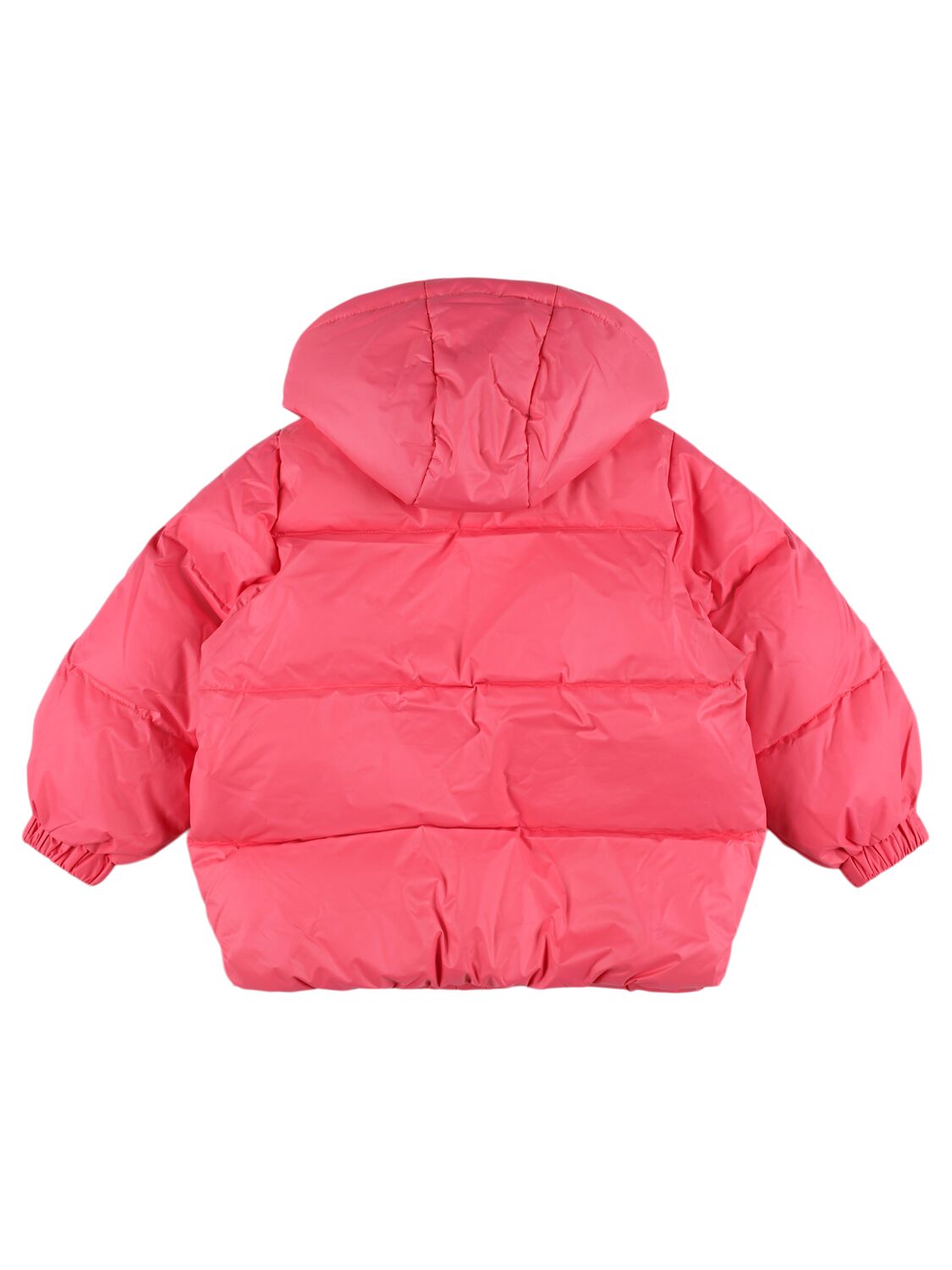 Shop Mini Rodini Reversible Recycled Poly Puffer Jacket In Pink