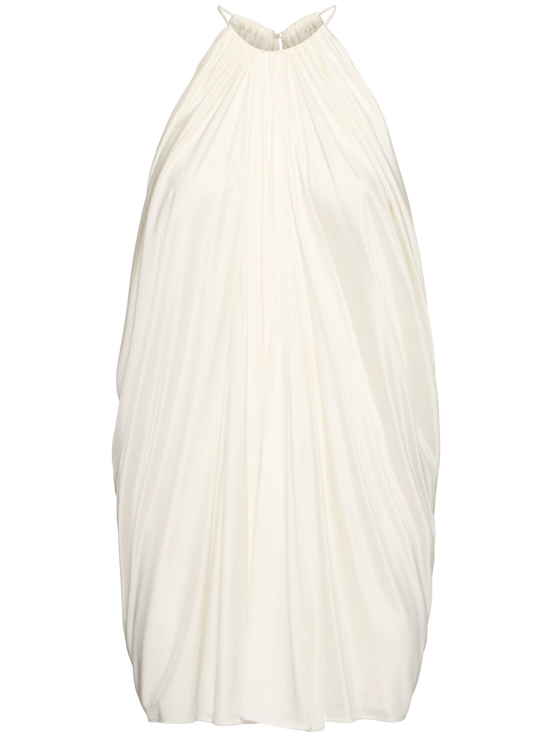 Shop Tom Ford Lustrous Viscose Jersey Mini Dress In White