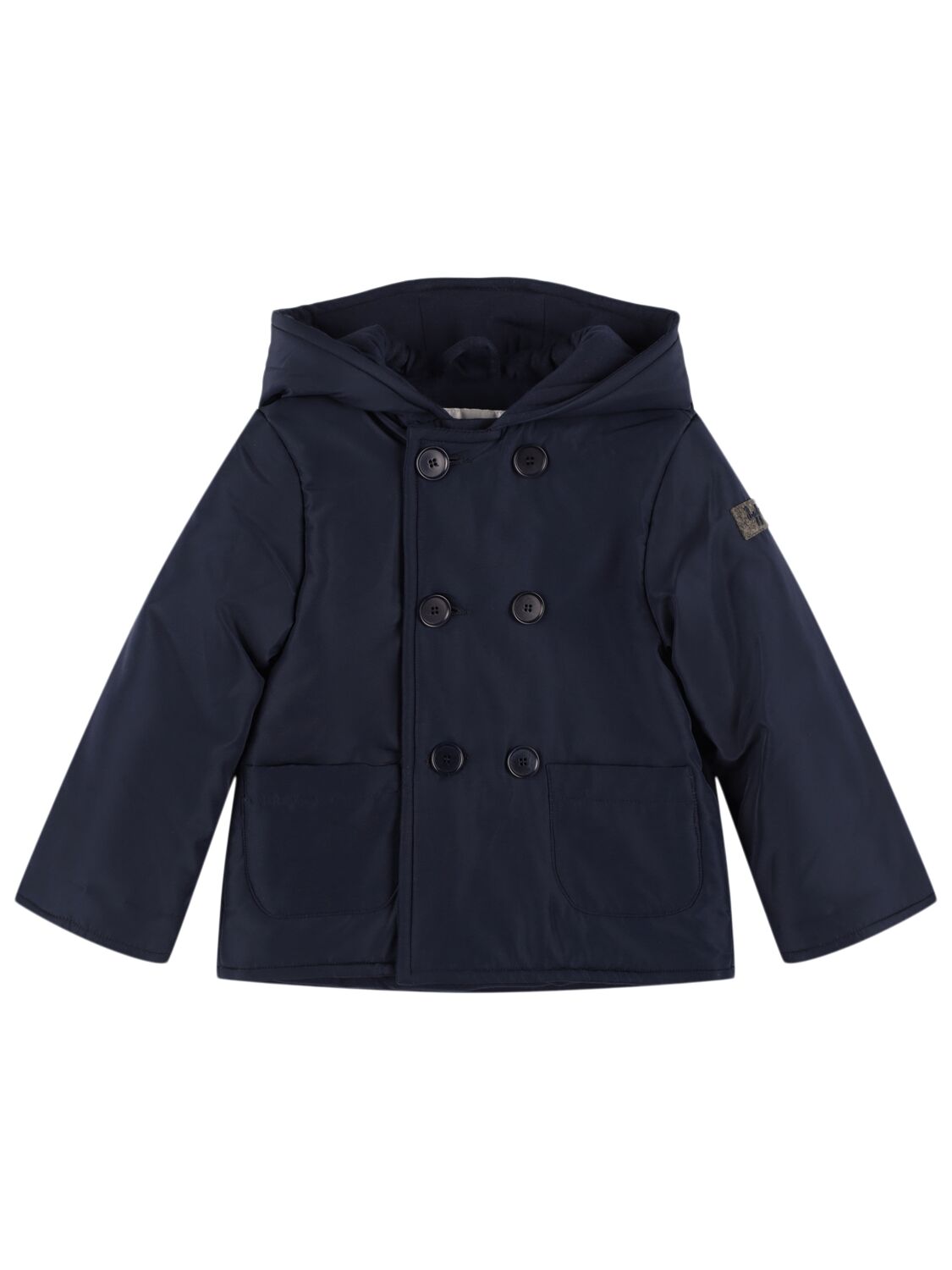 Il Gufo Nylon Puffer Coat In Blue