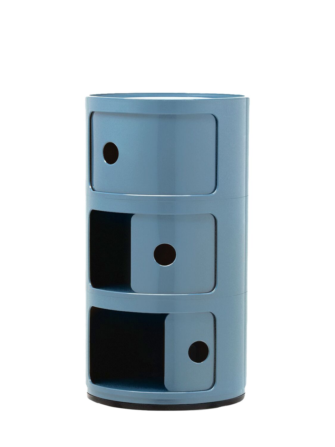 Shop Kartell 3-compartment Componibili Container In Blue