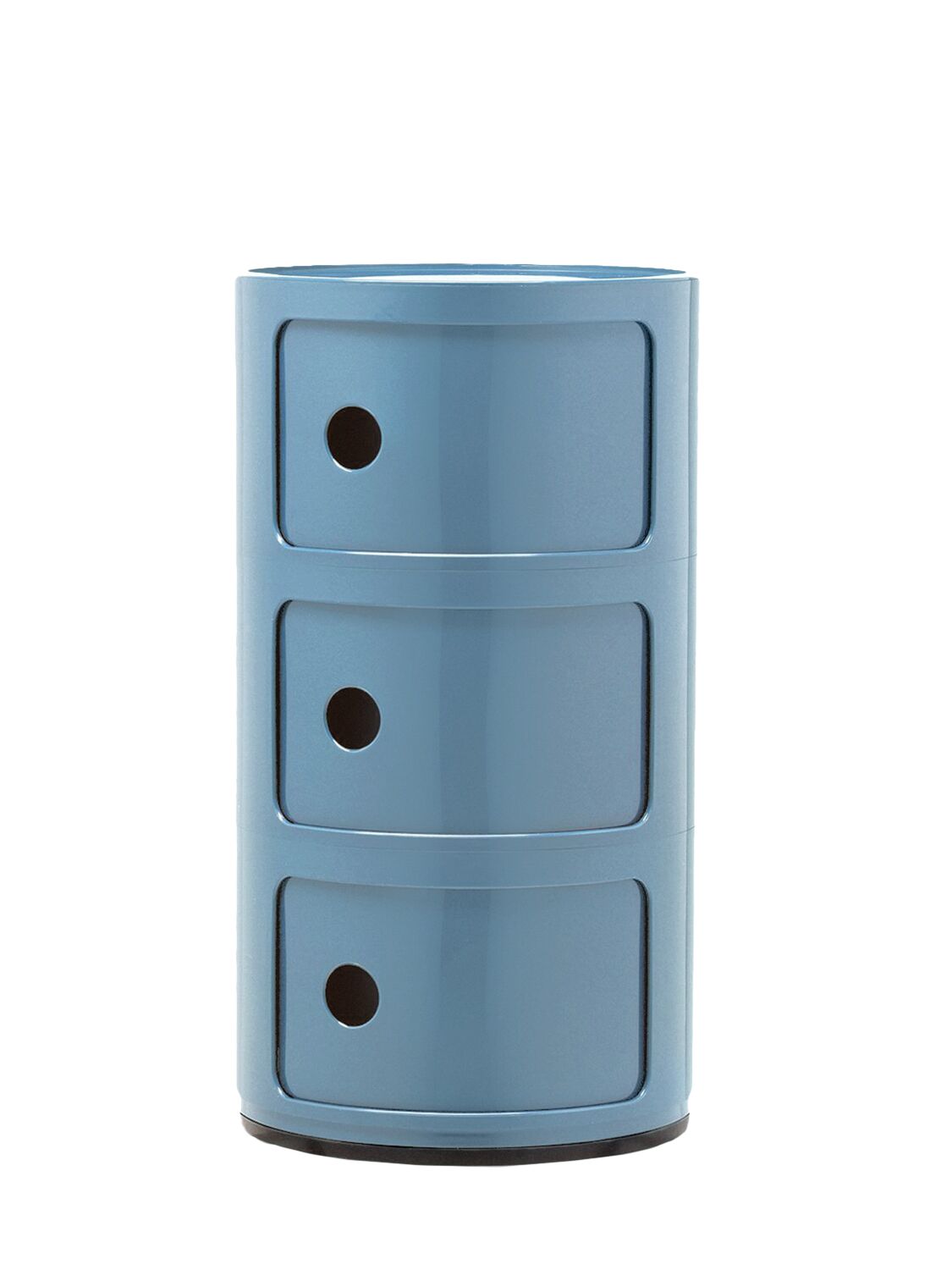 Kartell 3-compartment Componibili Container In Blue