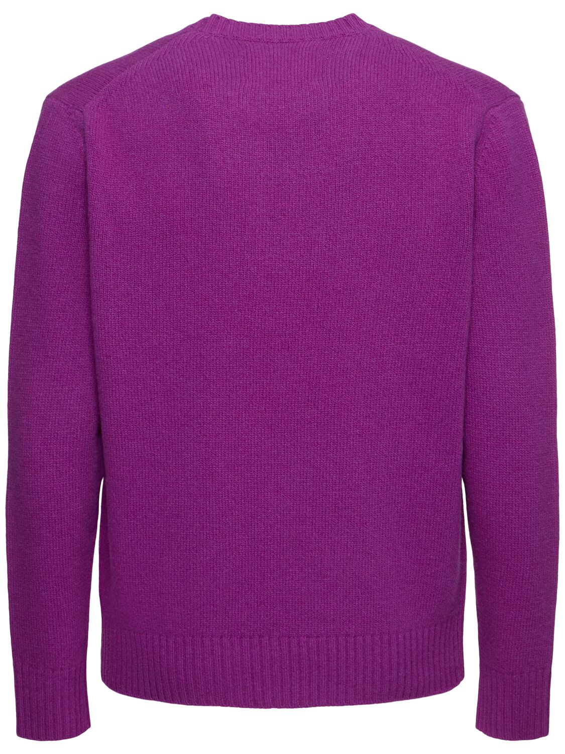 Shop Seven Gauge Wool Crewneck Sweater In Violet