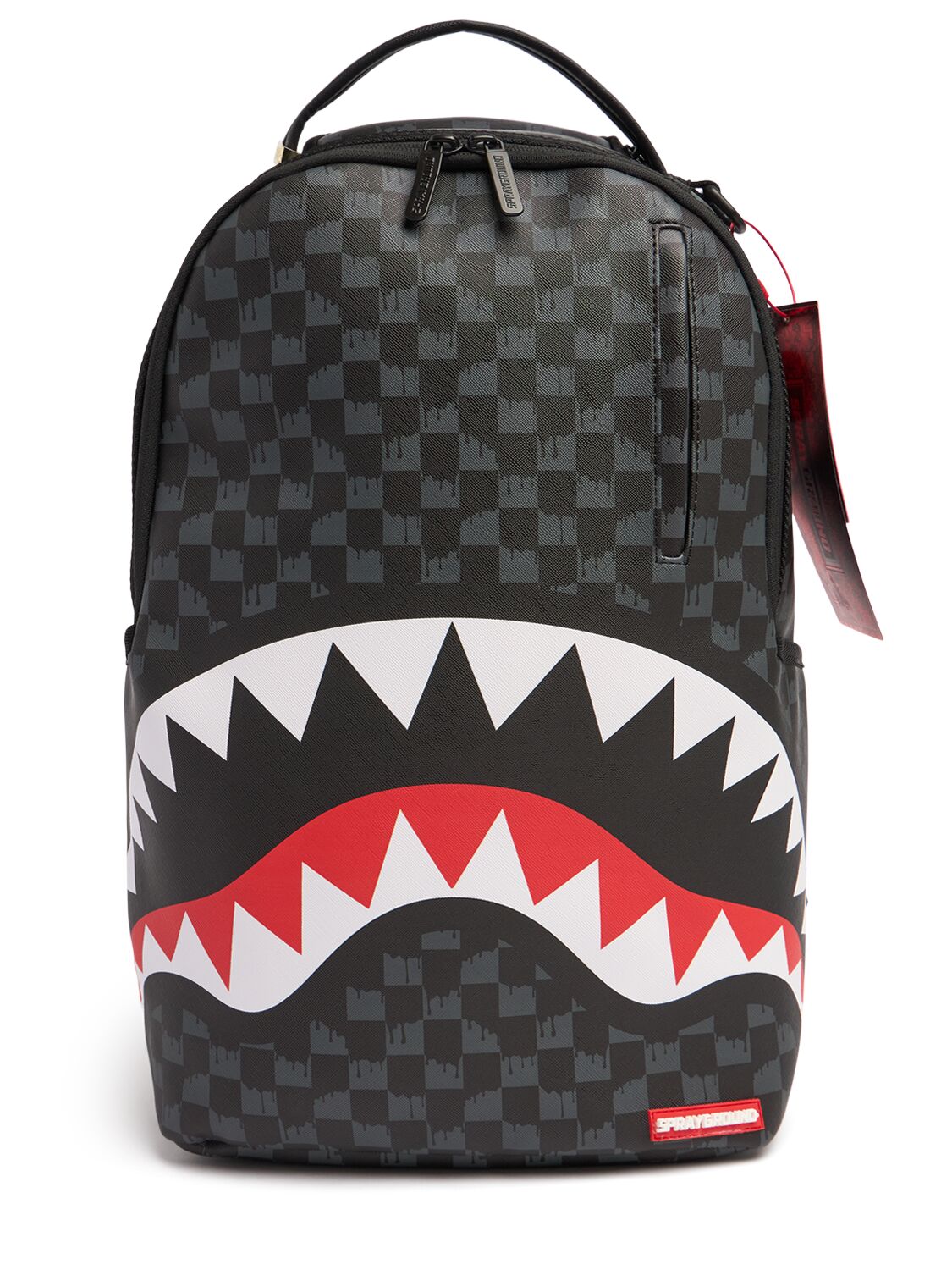 Sprayground Zaino Drip Check Shark In Black