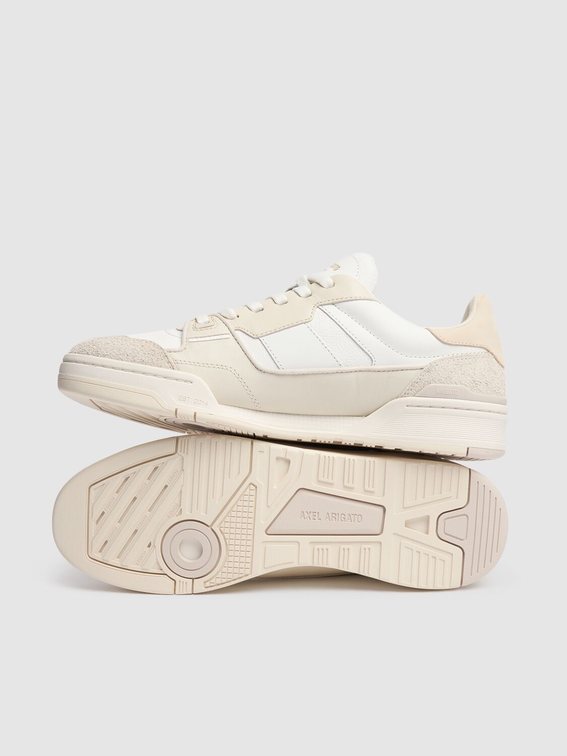 Shop Axel Arigato Clay Sneakers In Beige/white