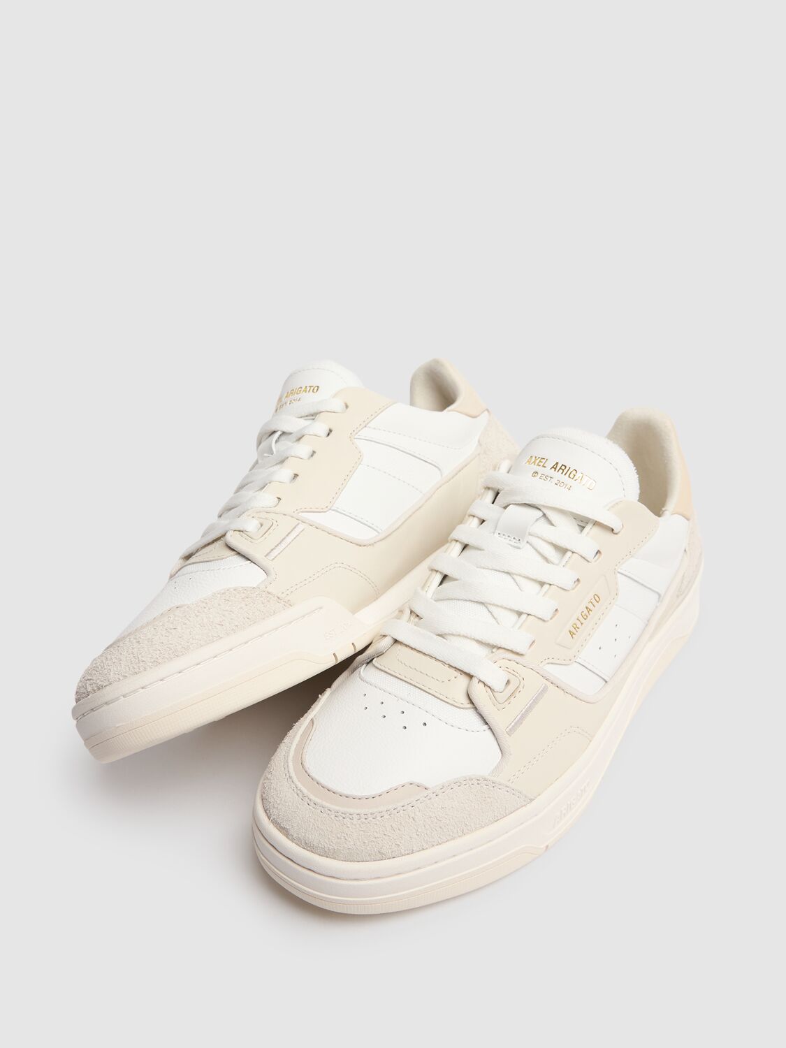 Shop Axel Arigato Clay Sneakers In Beige/white