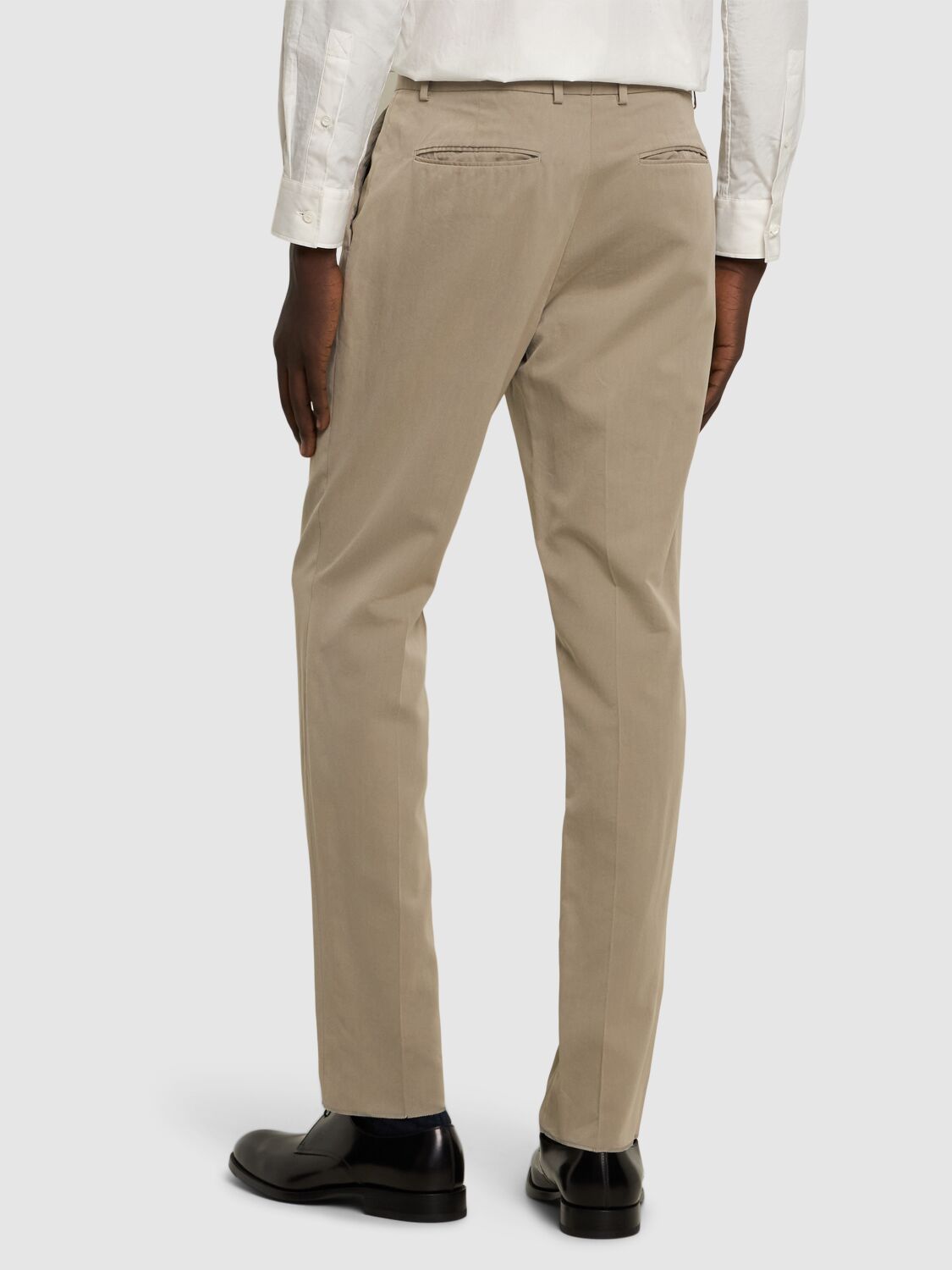 Shop Zegna Washed Cotton & Silk Suit In Beige