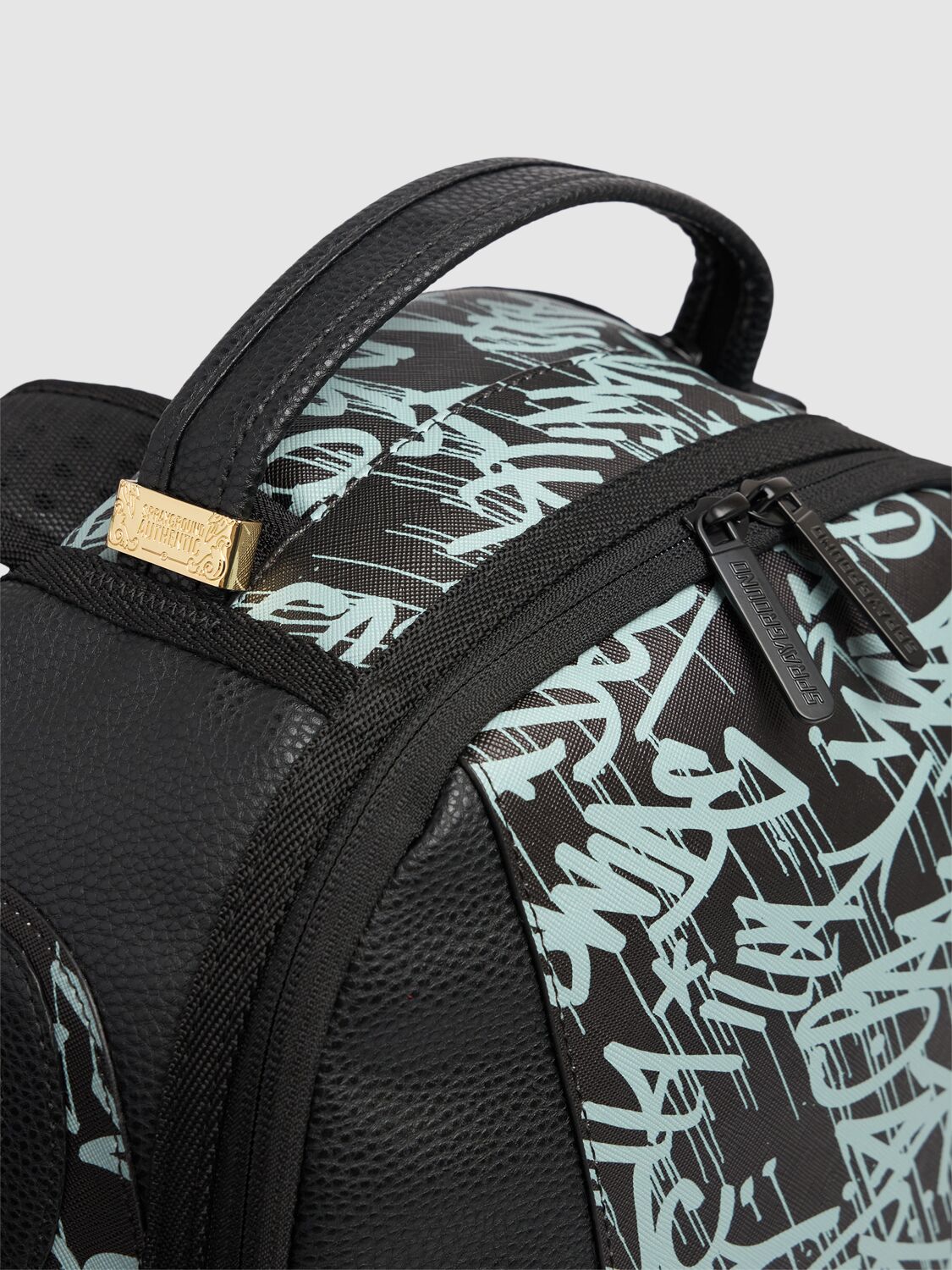 Shop Sprayground Printed Canvas Backpack In Black