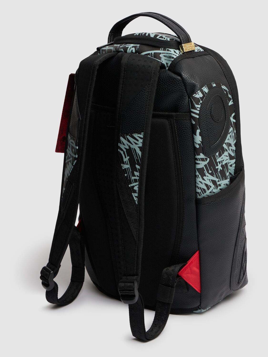 Shop Sprayground Printed Canvas Backpack In Black