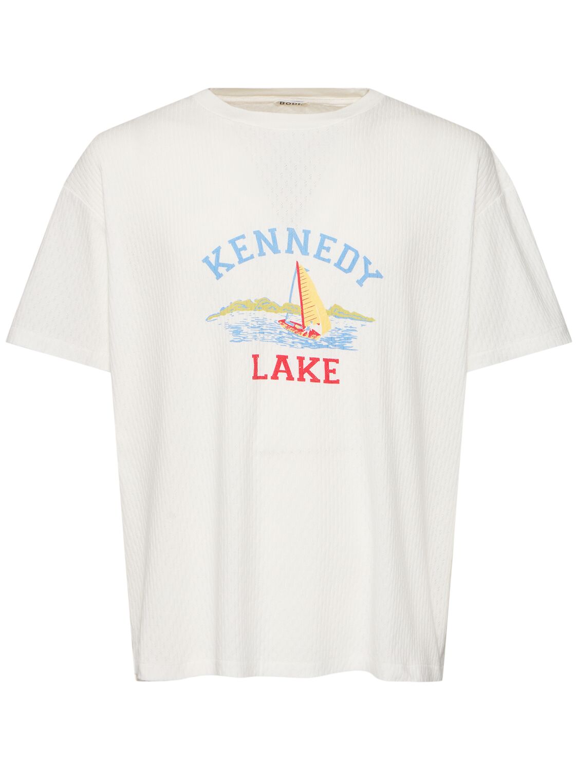 Shop Bode Kennedy Lake T-shirt In Cream