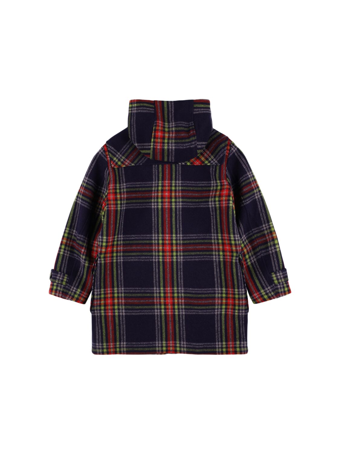 Max & Co Wool Blend Hooded Coat In Pink/multi