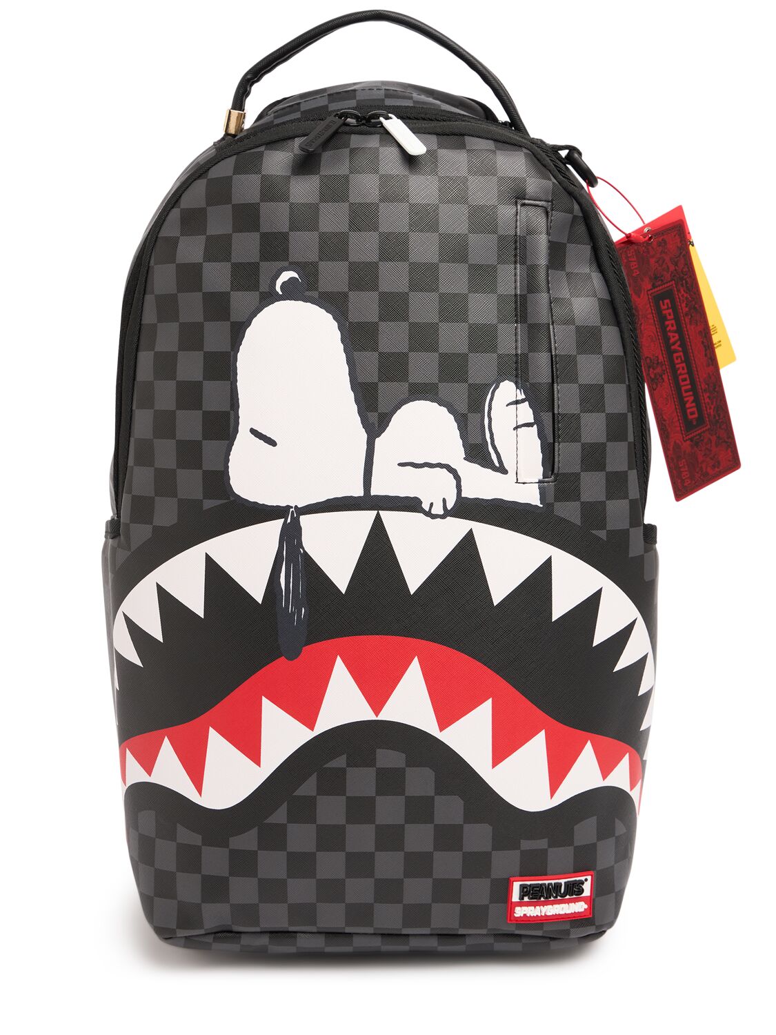 Sprayground Snoopy Print Canvas Backpack In Black