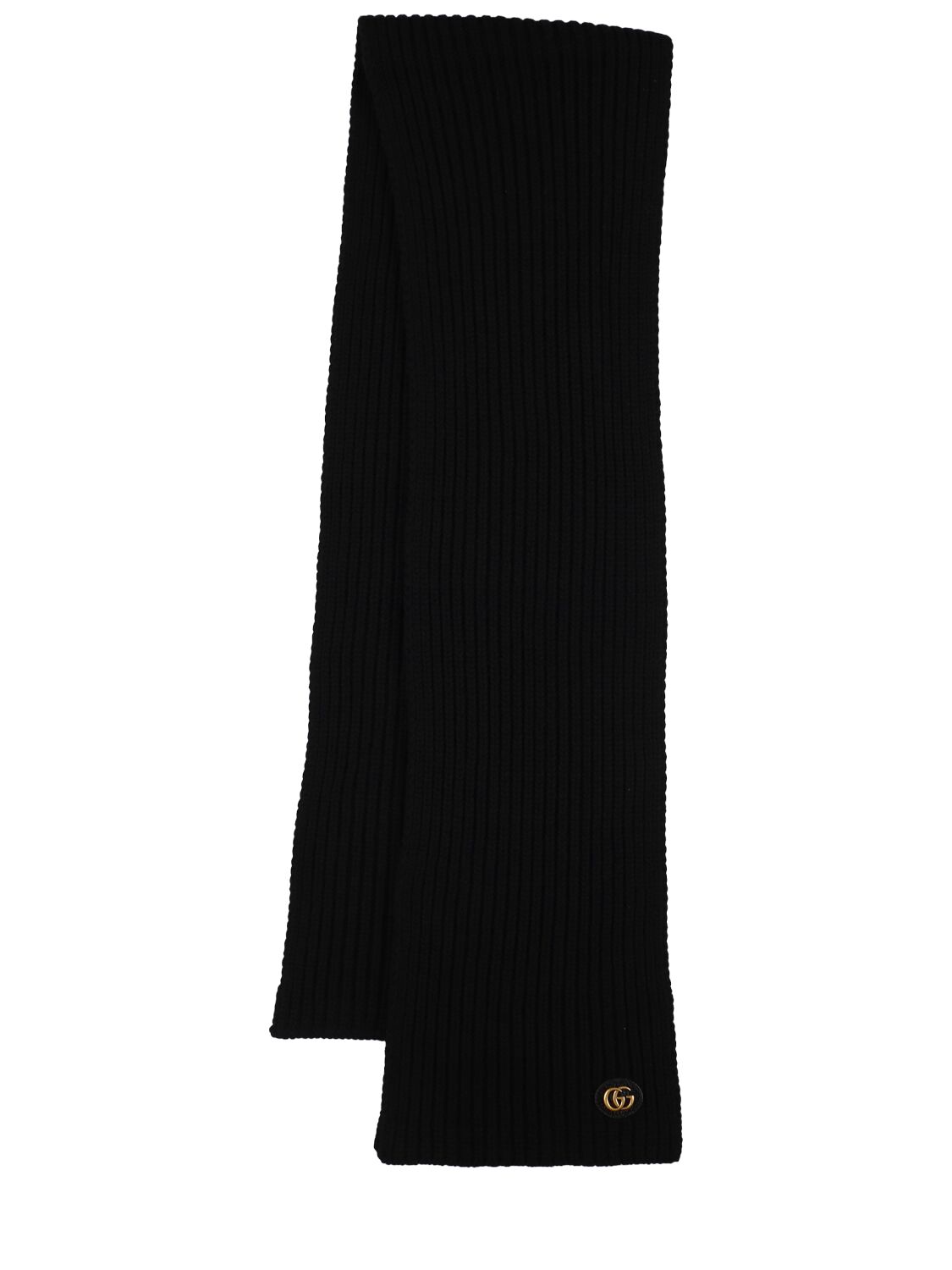 Gucci Wool Blend Scarf In Black