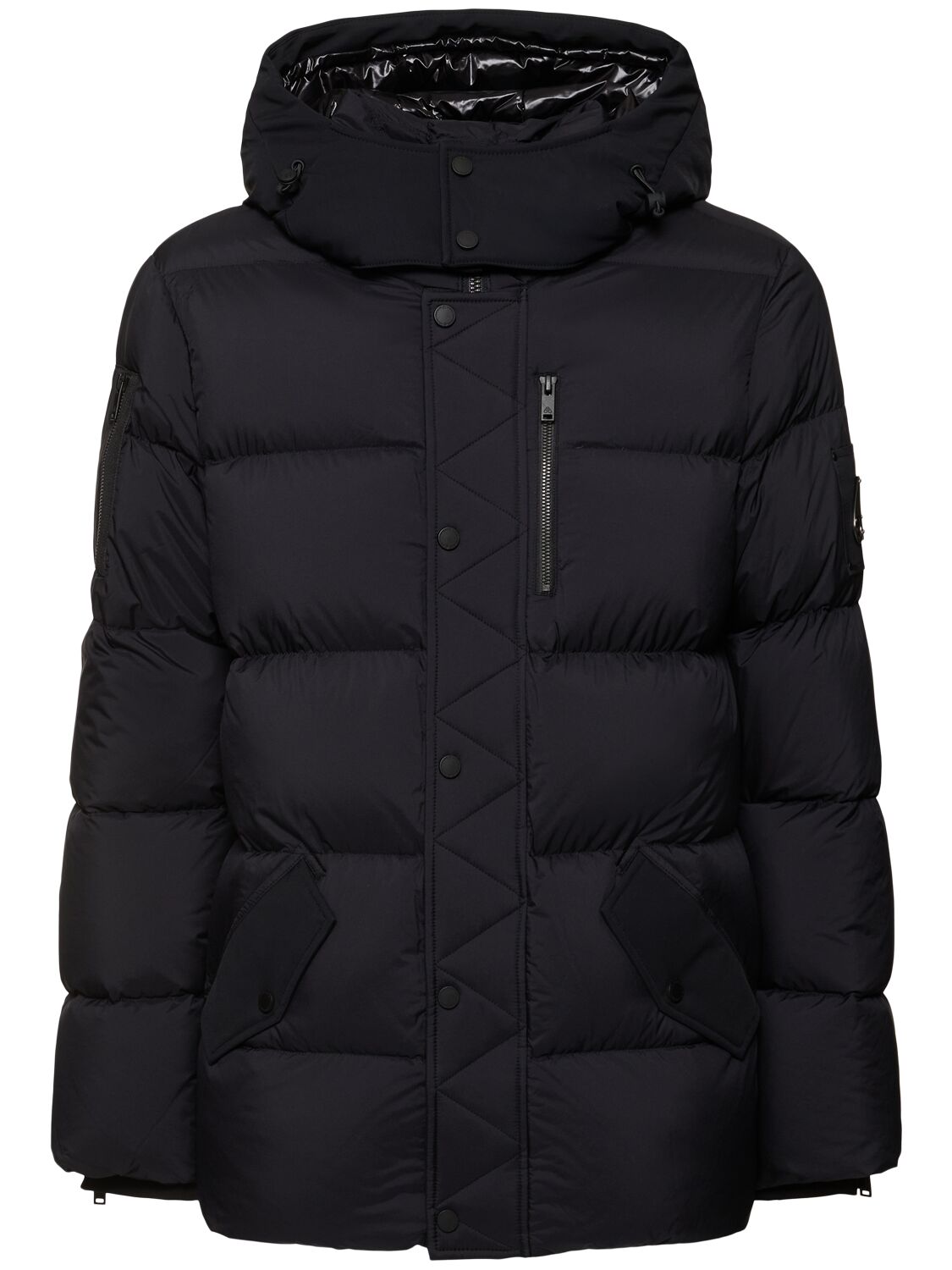 Shop Moose Knuckles 3q Everest Down Jacket In Black