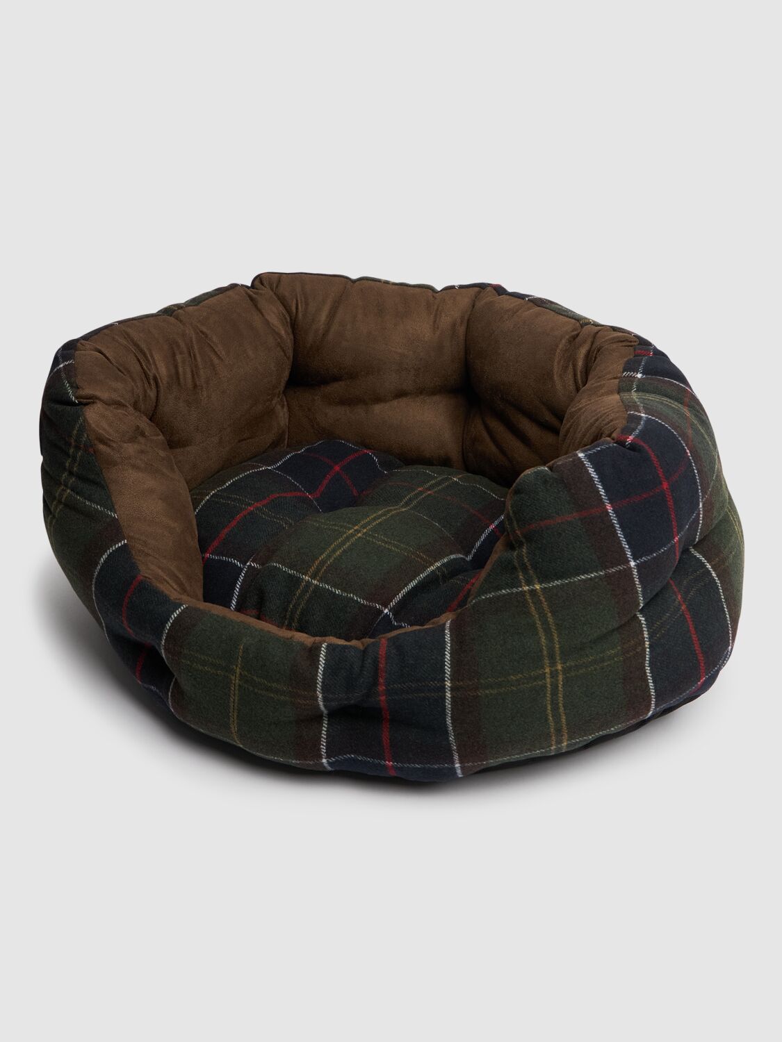 Shop Barbour Plaid Dog Bed In Classic Tartan