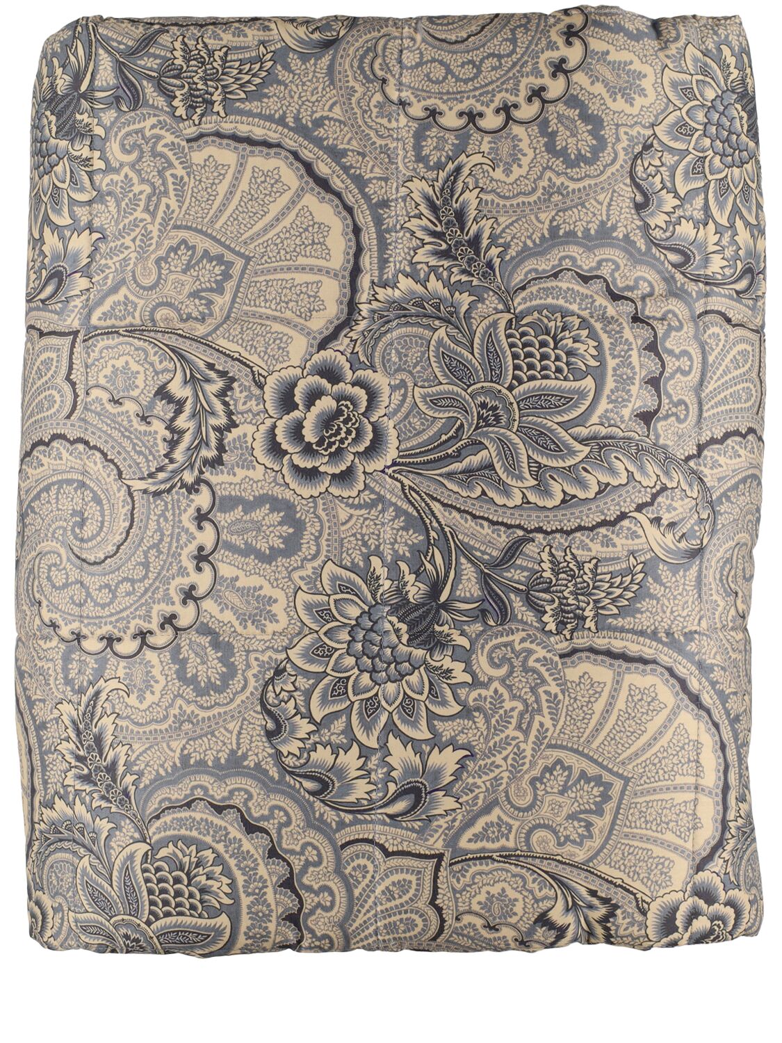 Etro Bloom Cotton Quilt In Blue