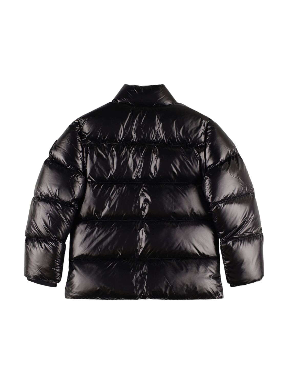 Shop Moose Knuckles Nylon Down Jacket In Black