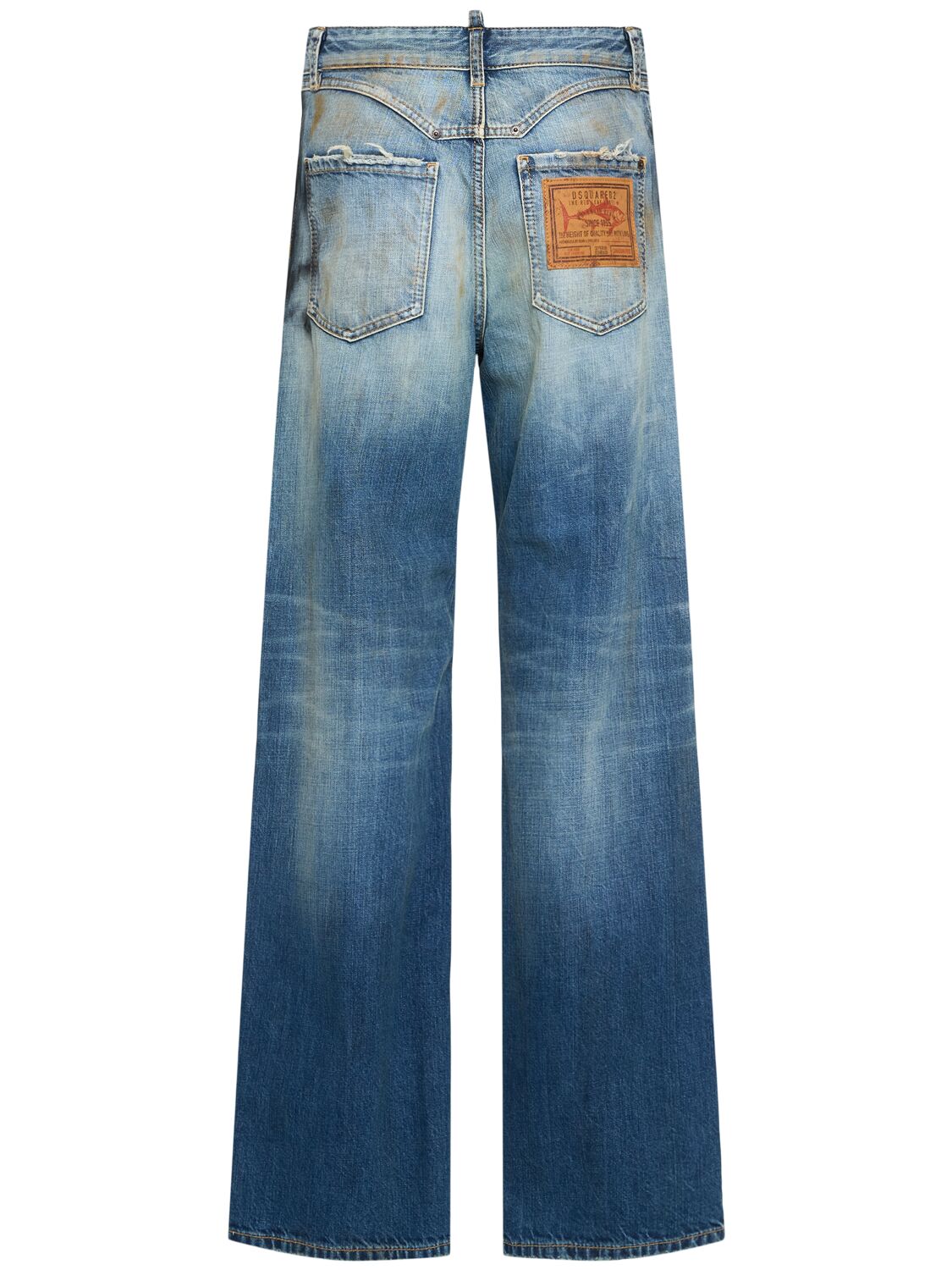 DSQUARED2 SAN DIEGO MID RISE WIDE JEANS 