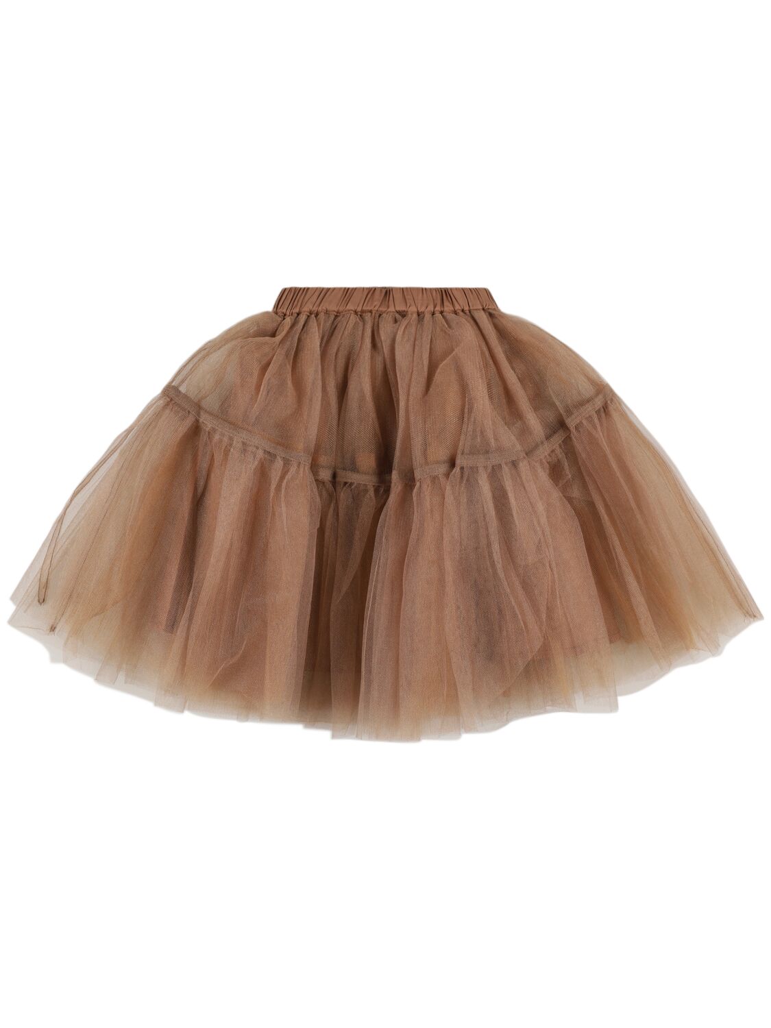 Shop Donsje Pleated Tulle Skirt In Dark Pink