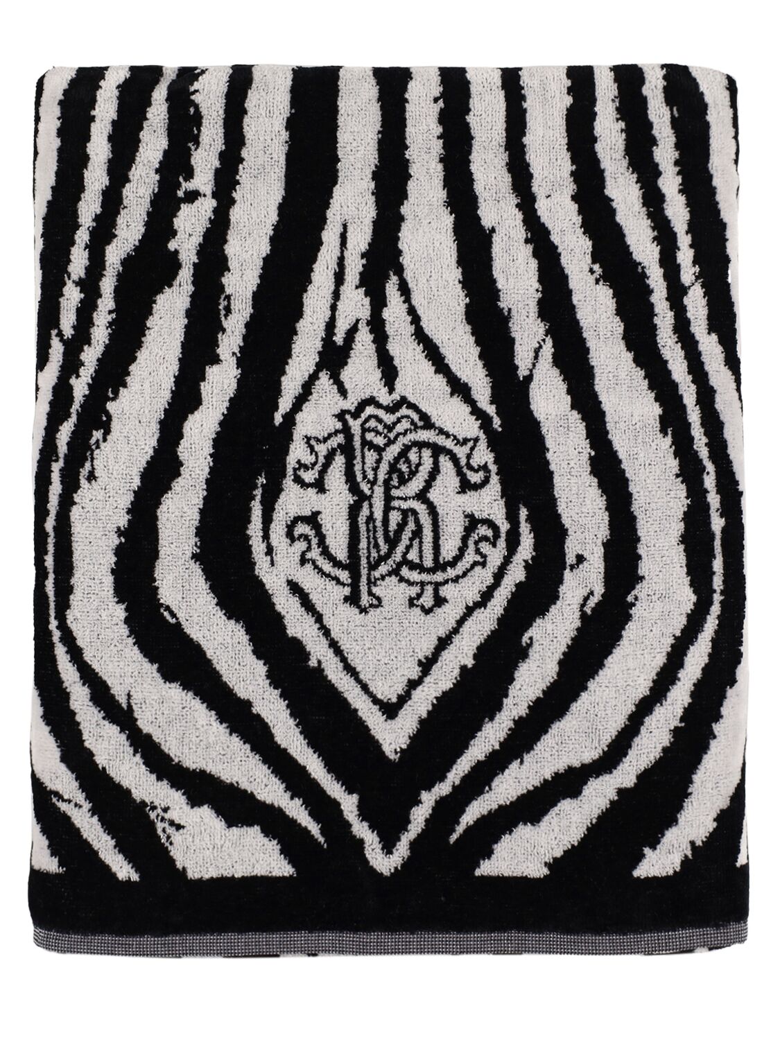 Roberto Cavalli Freedom Towel In Black