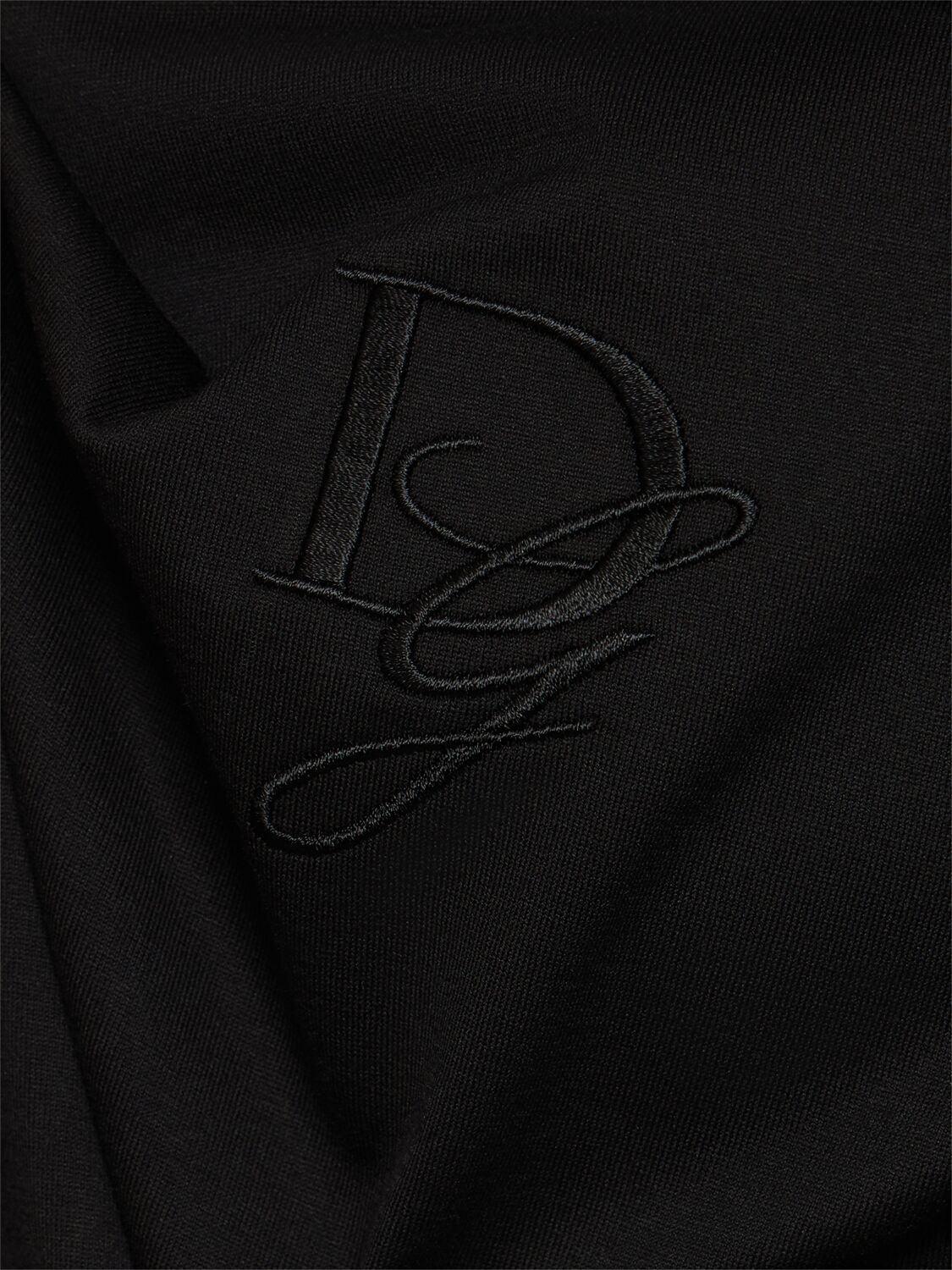 Shop Dolce & Gabbana Cotton Jersey Logo T-shirt In Black