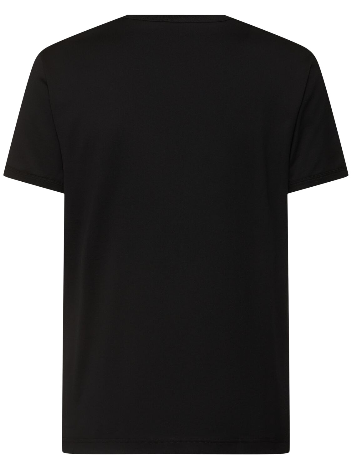 Shop Dolce & Gabbana Cotton Jersey Logo T-shirt In Black