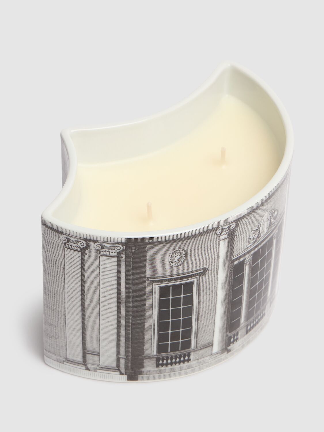 Shop Fornasetti Architettura Candle In Grey