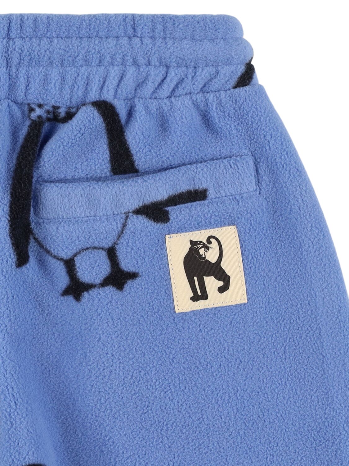 Shop Mini Rodini Printed Recycled Poly Sweatpants In Blue