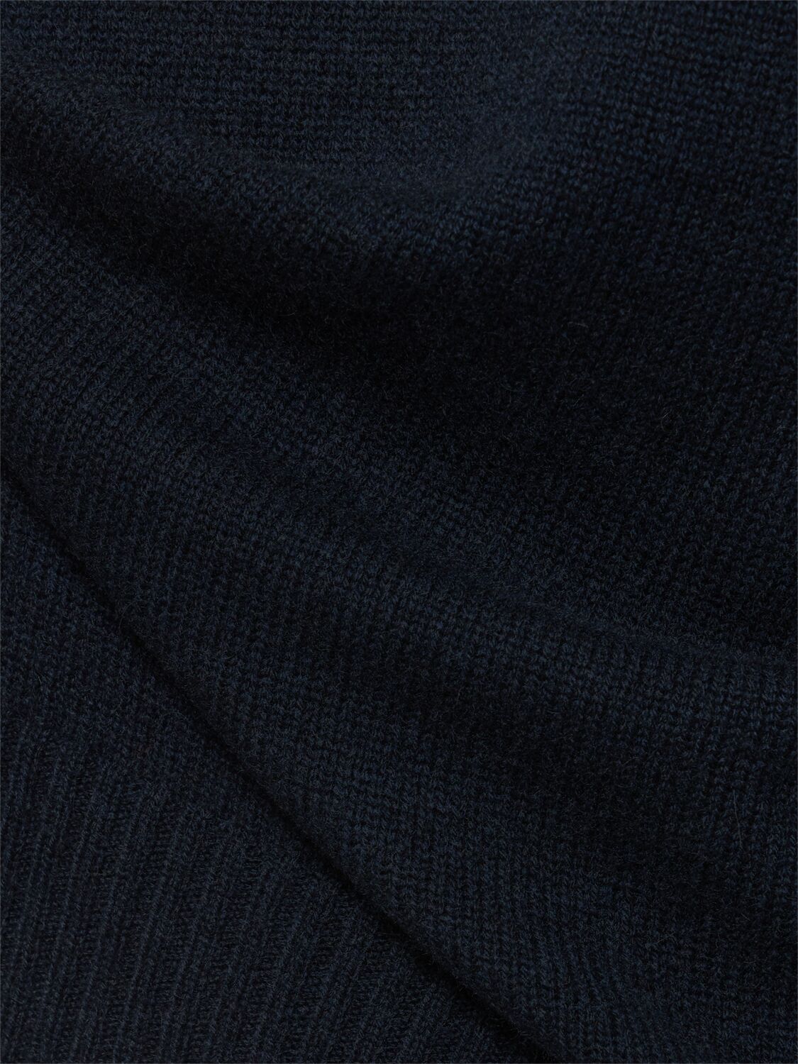 Shop Hugo Boss Elogico Cashmere Turtleneck Sweater In Dark Blue