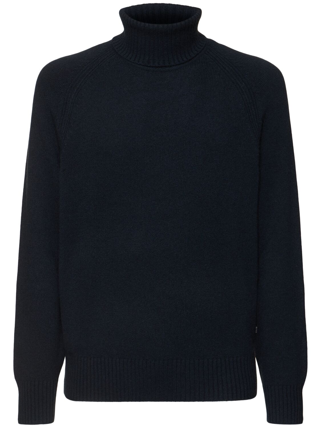 Hugo Boss Elogico Cashmere Turtleneck Sweater In Blue