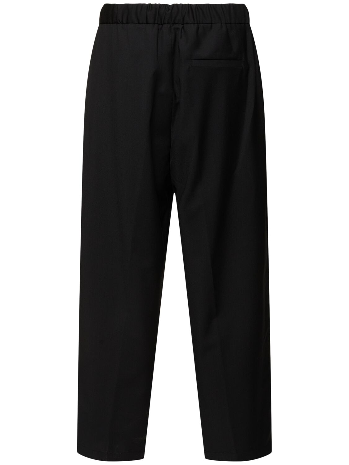 Shop Seven Gauge Pleated Tropical Wool Blend Pants In Black