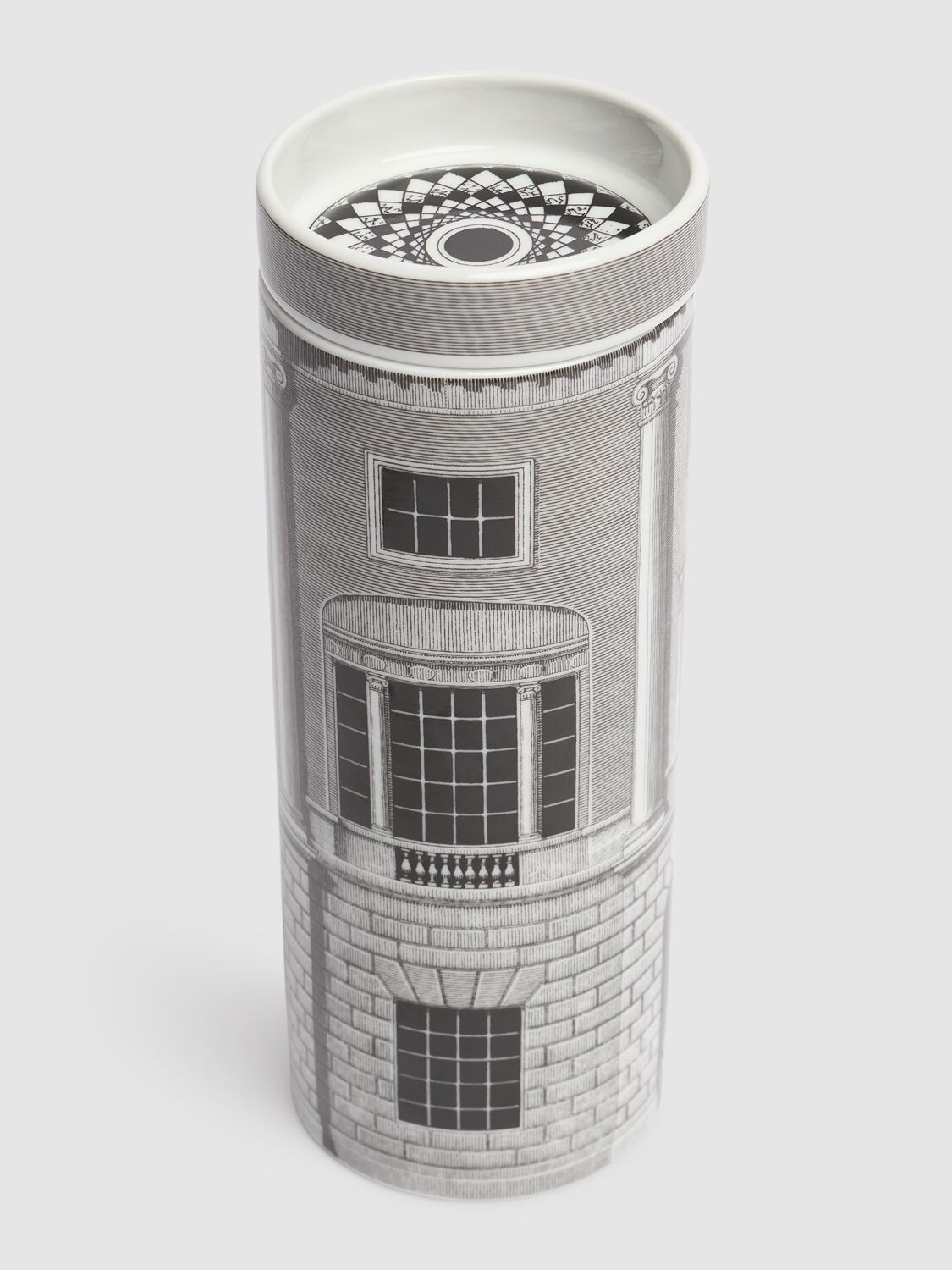 Shop Fornasetti Torre Architettura Candle In Grey