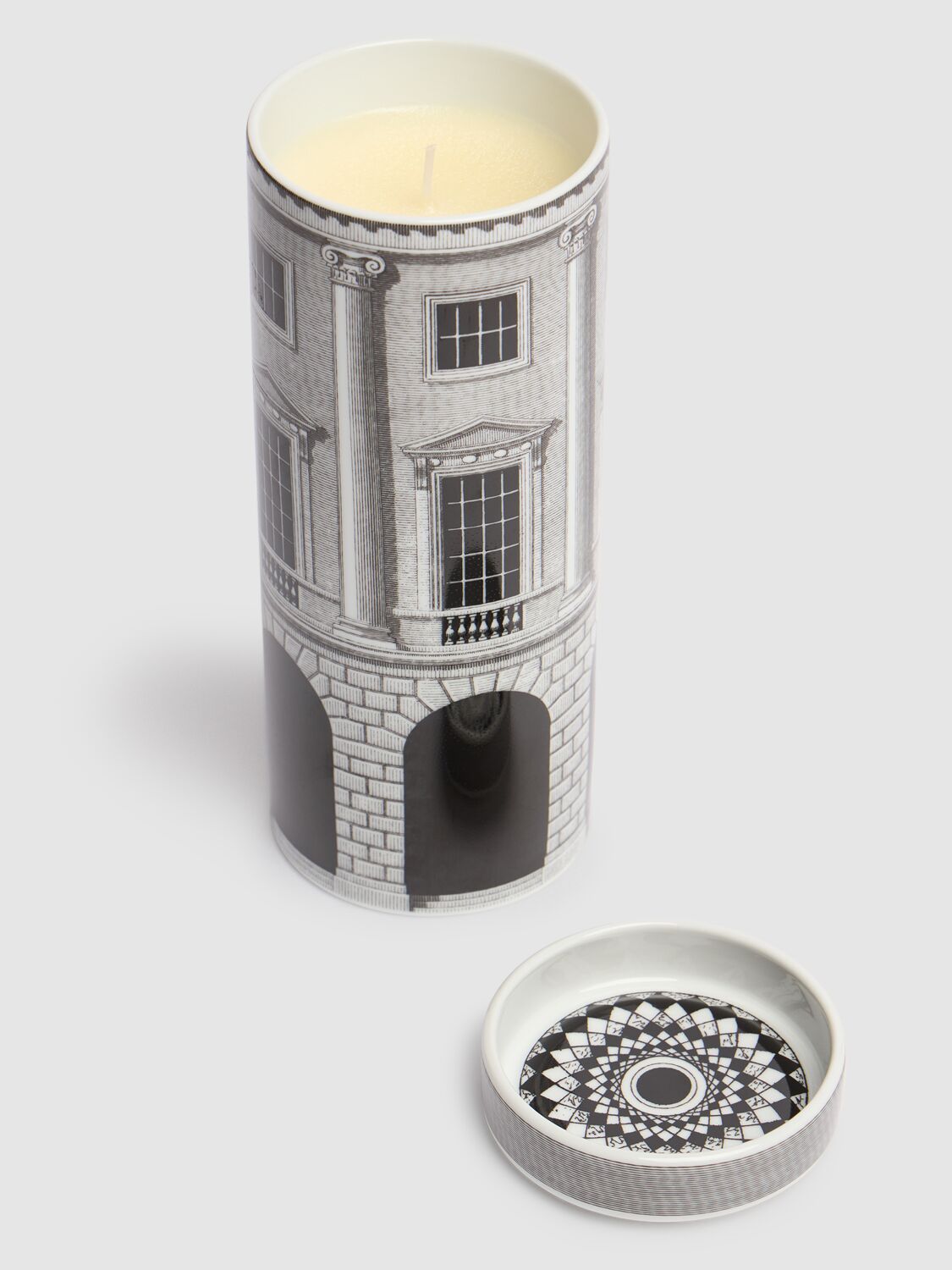 Shop Fornasetti Torre Architettura Candle In Grey