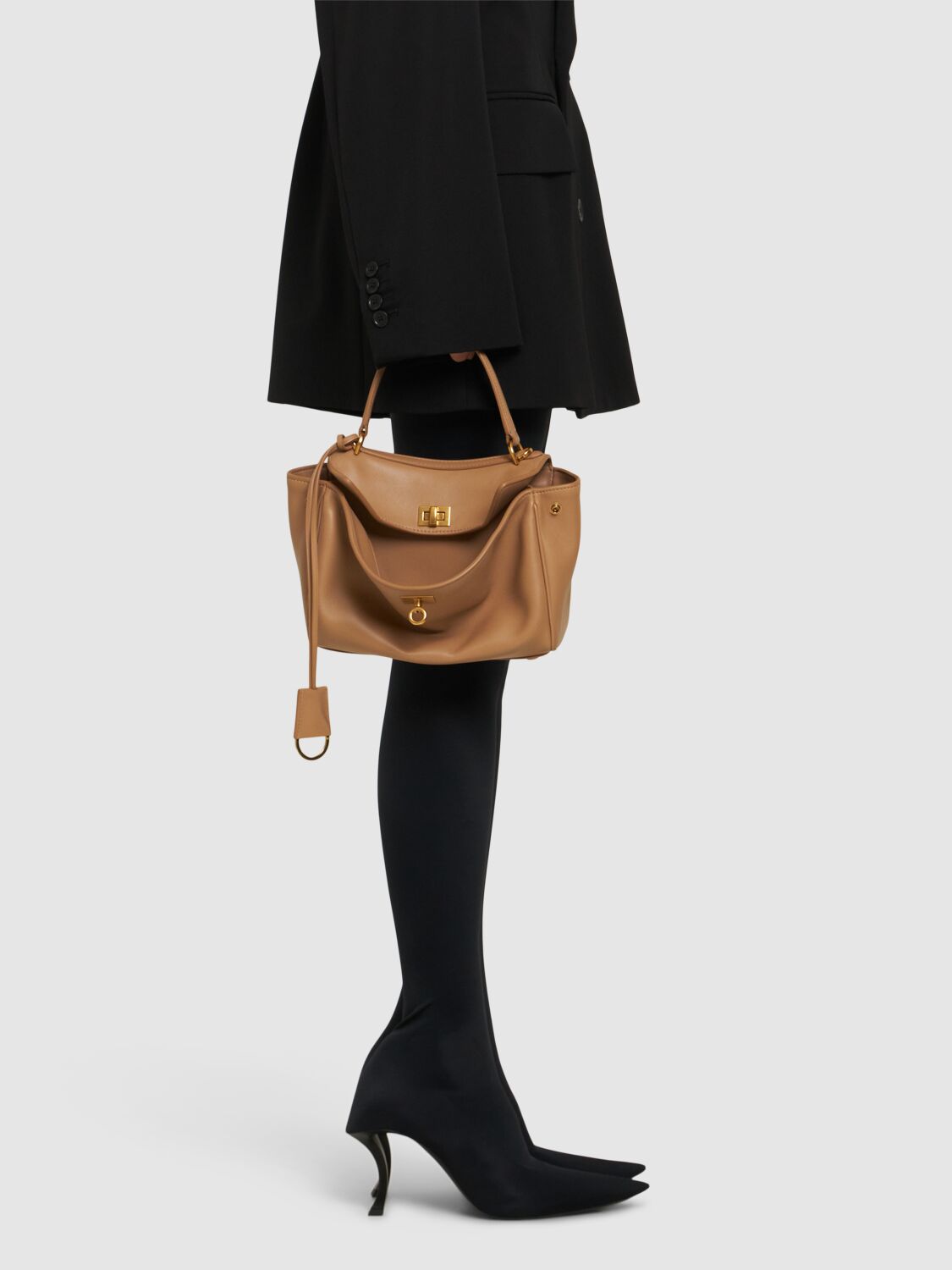 Mini Rodeo Leather Top Handle Bag