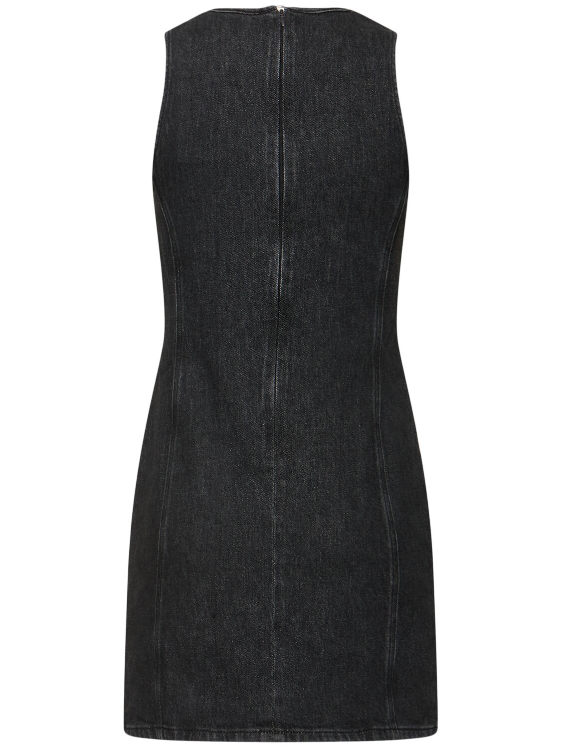 Shop Diesel De-ferriz Logo Mini Dress In Black