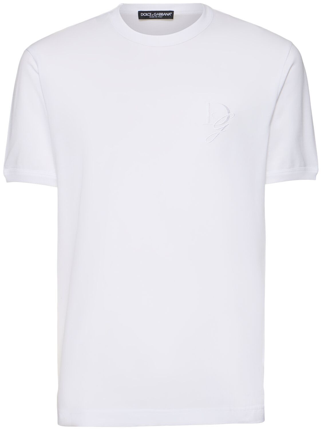 Dolce & Gabbana Cotton Jersey Logo T-shirt In White