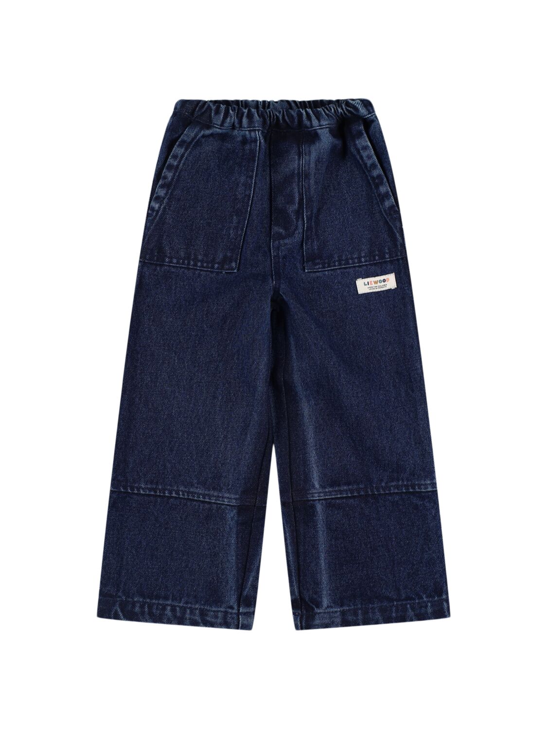 Liewood Kids' Organic Cotton Denim Jeans In Dark Blue