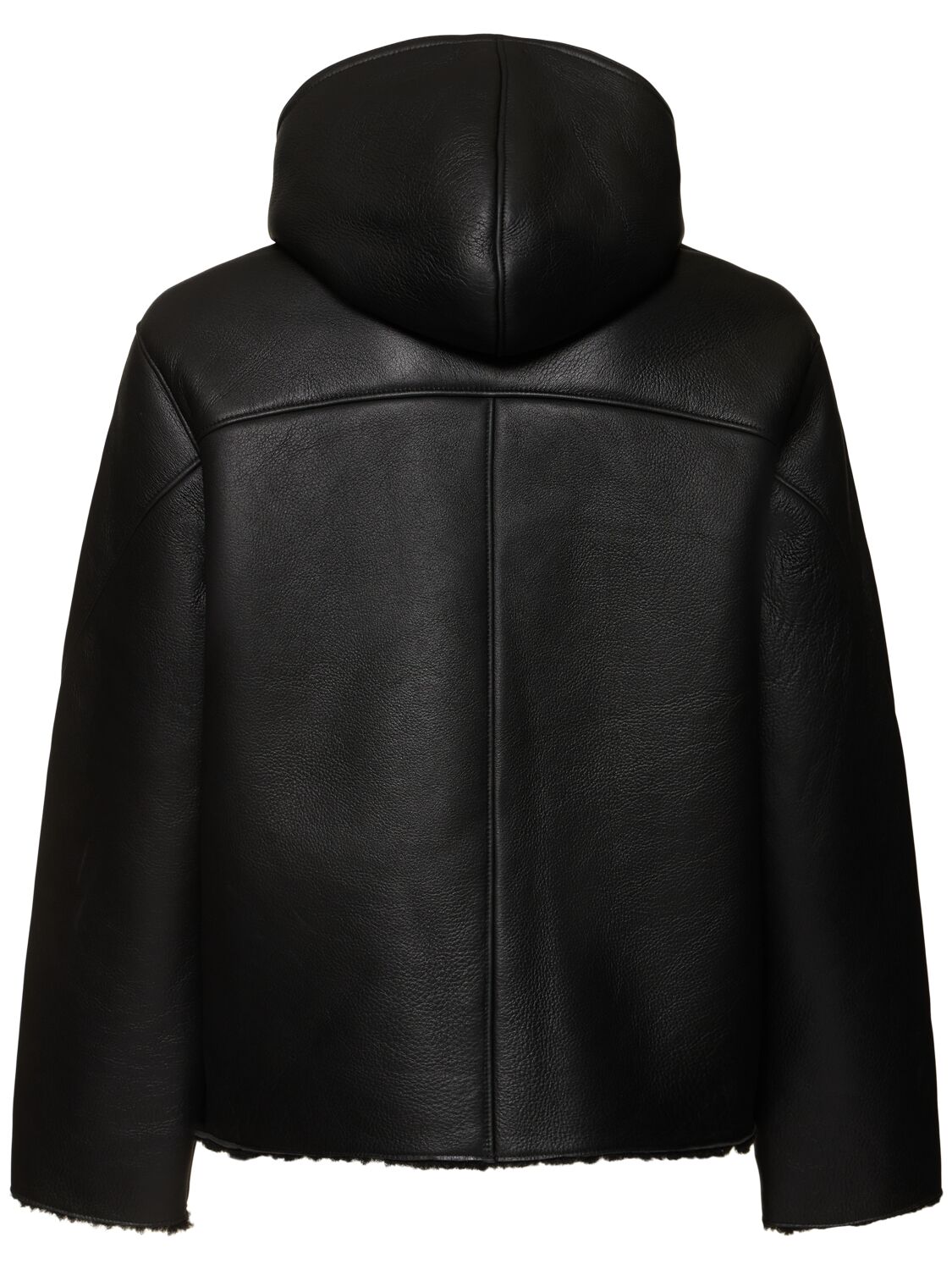 Shop Axel Arigato Angus Shearling Jacket In Black