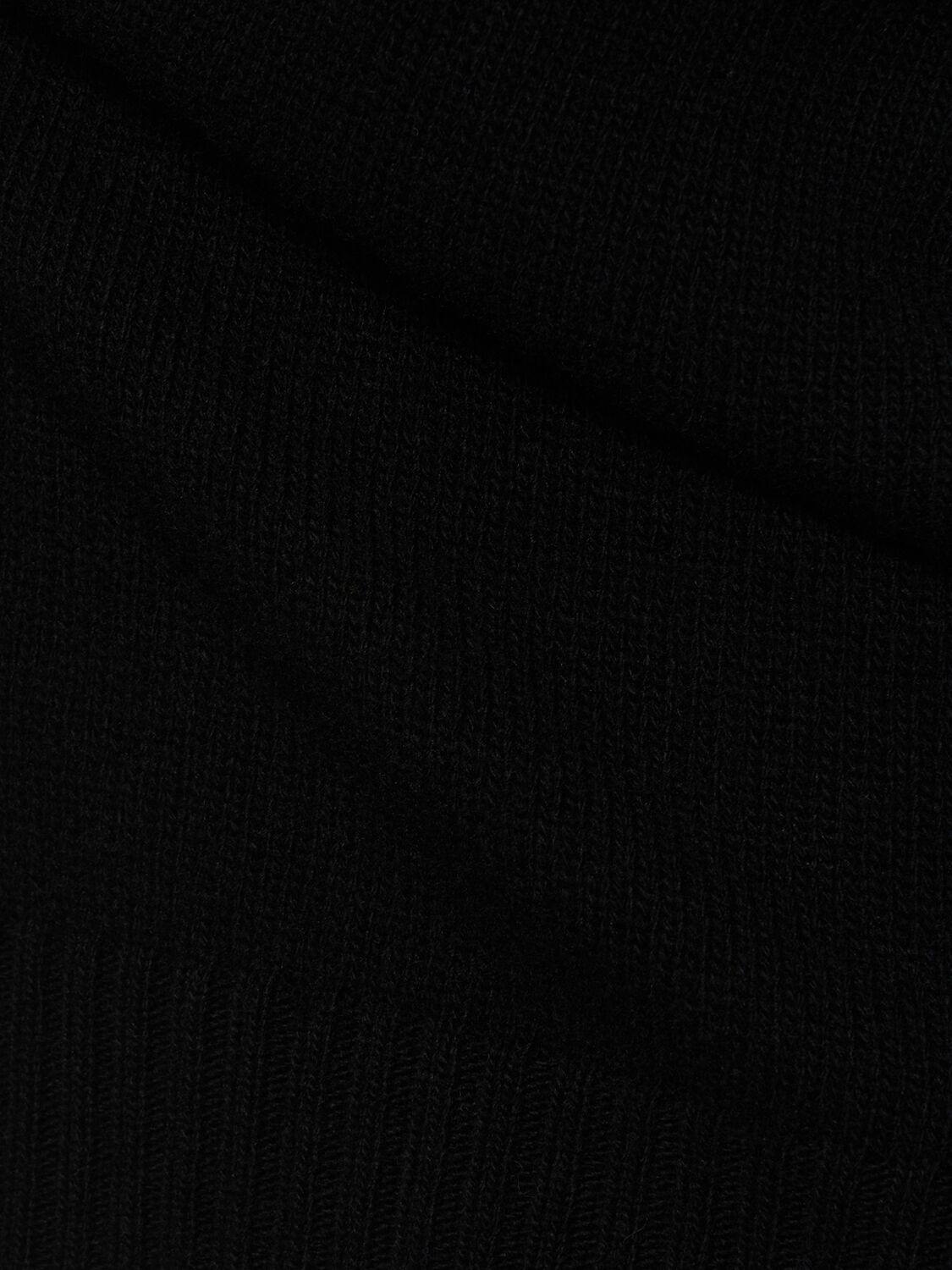 Shop Seven Gauge Wool Polo Sweater In Black