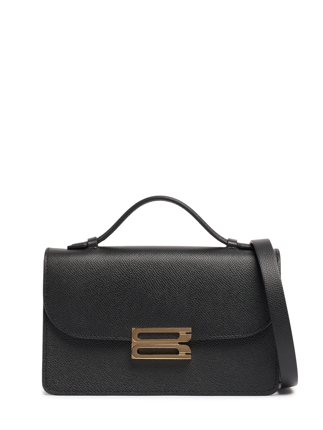 VICTORIA BECKHAM MINI BBUCKLE LEATHER TOP HANDLE BAG 