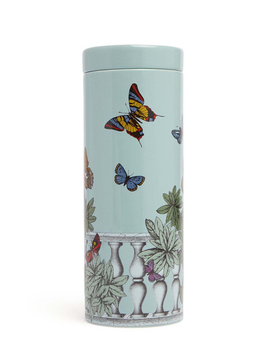 Fornasetti Torre Farfalle Balaustra Candle In Blue