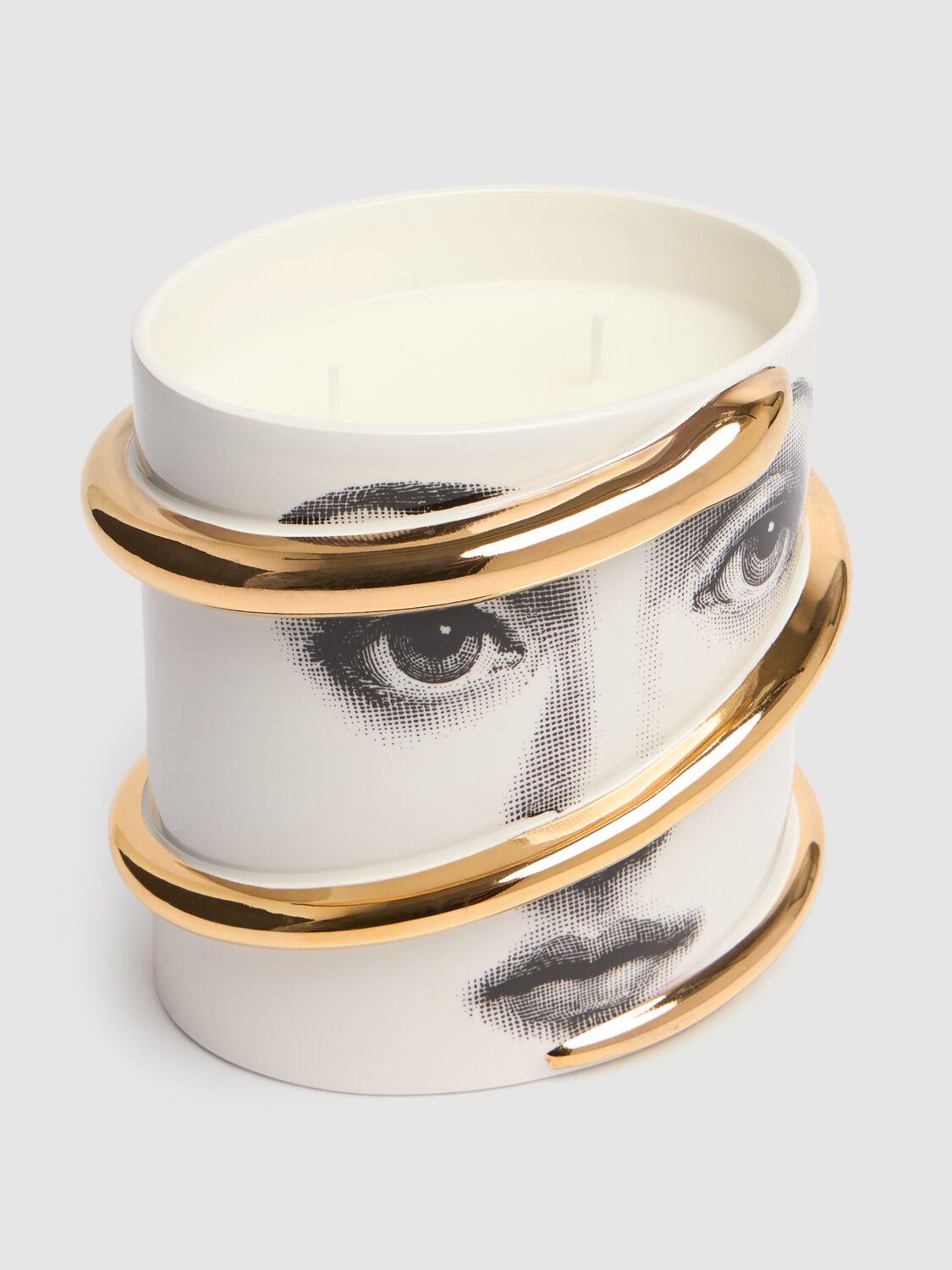 Shop Fornasetti Peccato Originale Large Candle In White