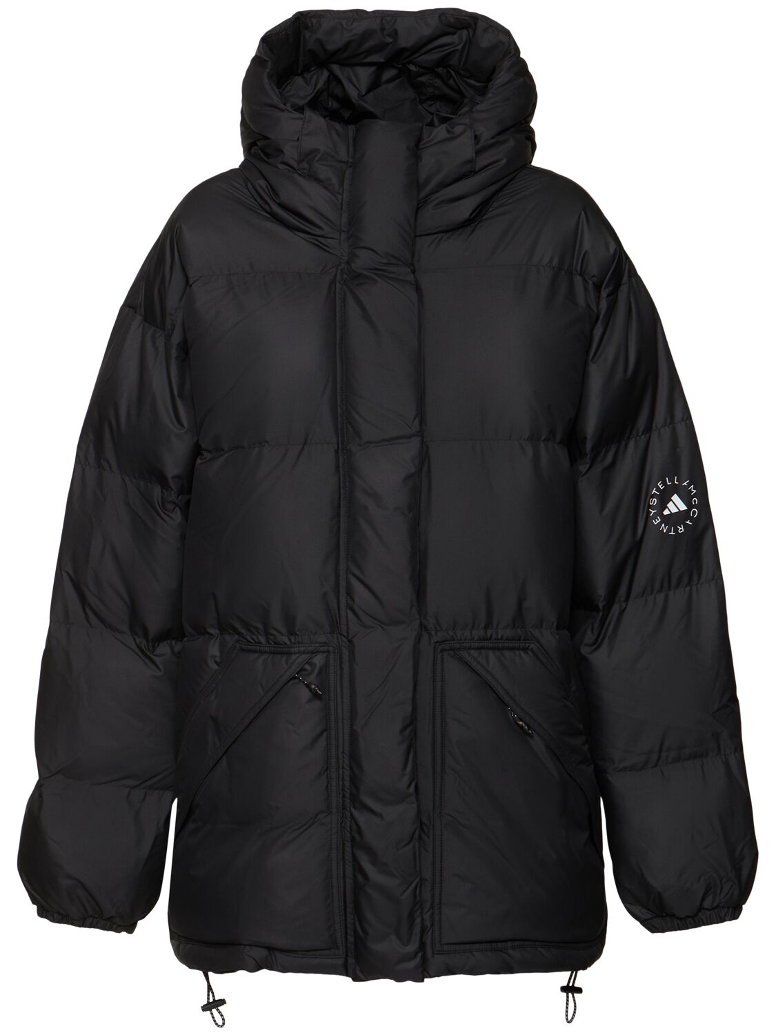 Adidas By Stella Mccartney Asmc Padded Winter Jacket In Black