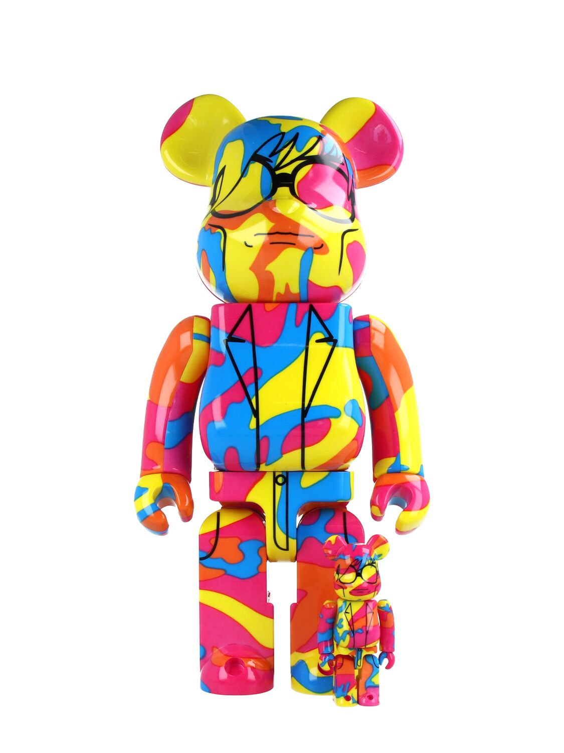 Medicom Toy Bearbrick 100+400% Andy Warhol "special" In Multicolor