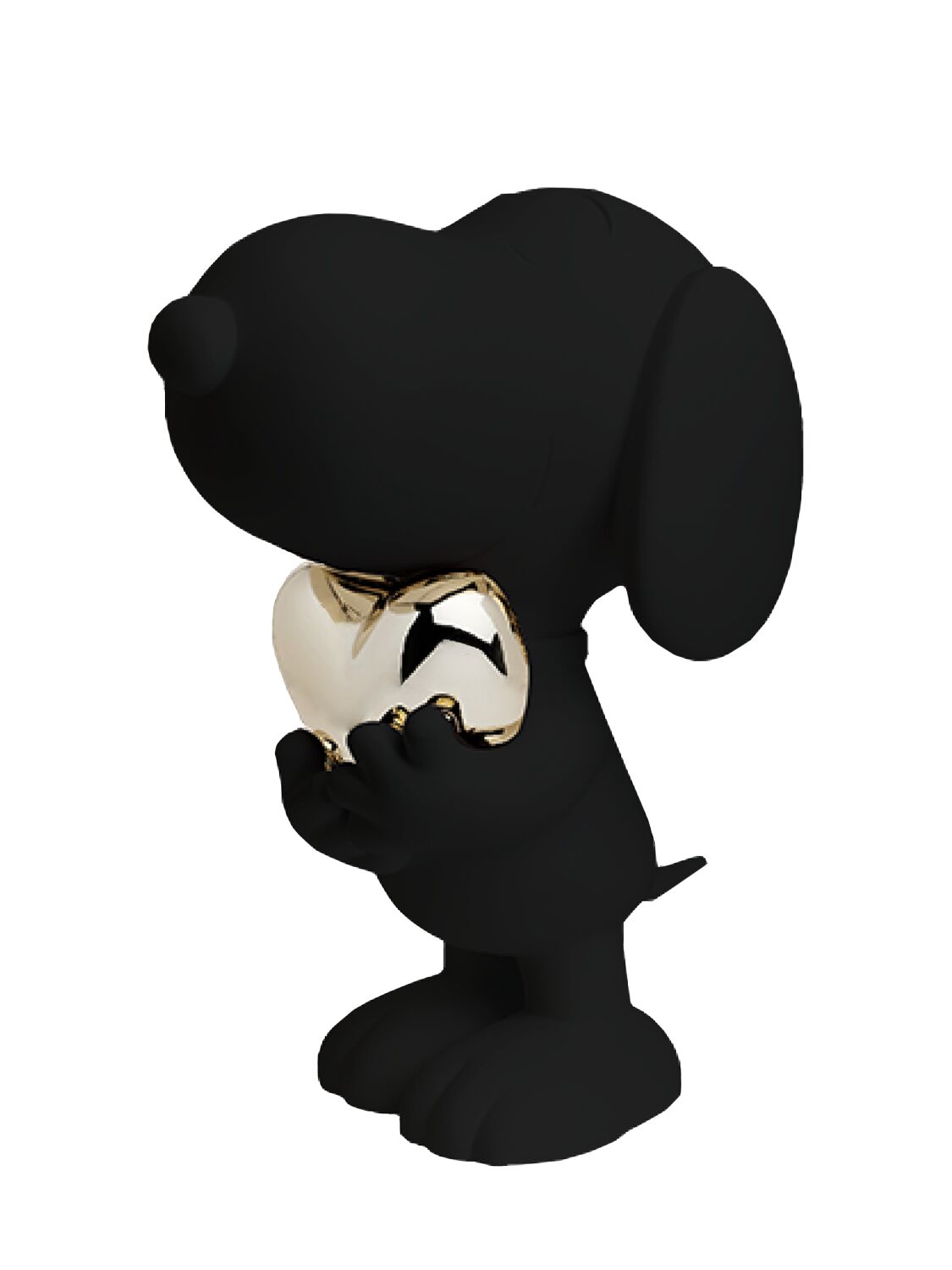 Leblon Delienne Snoopy Heart Figurine In Black