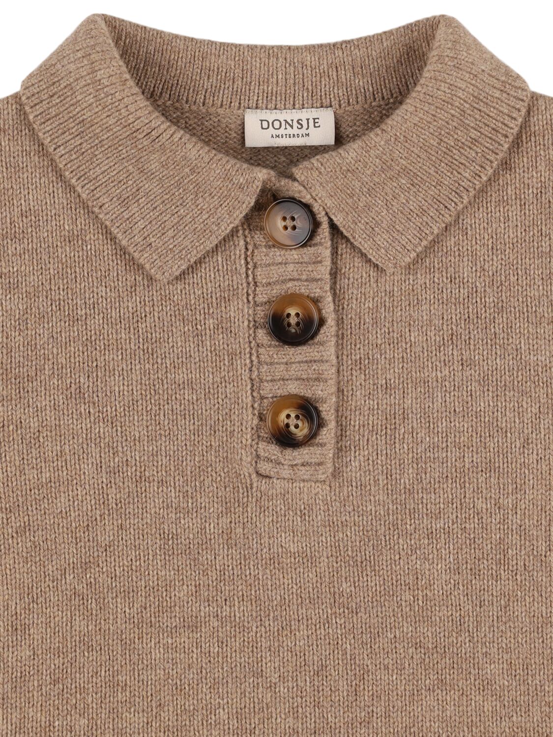 Shop Donsje Wool Knit Sweater In Light Brown