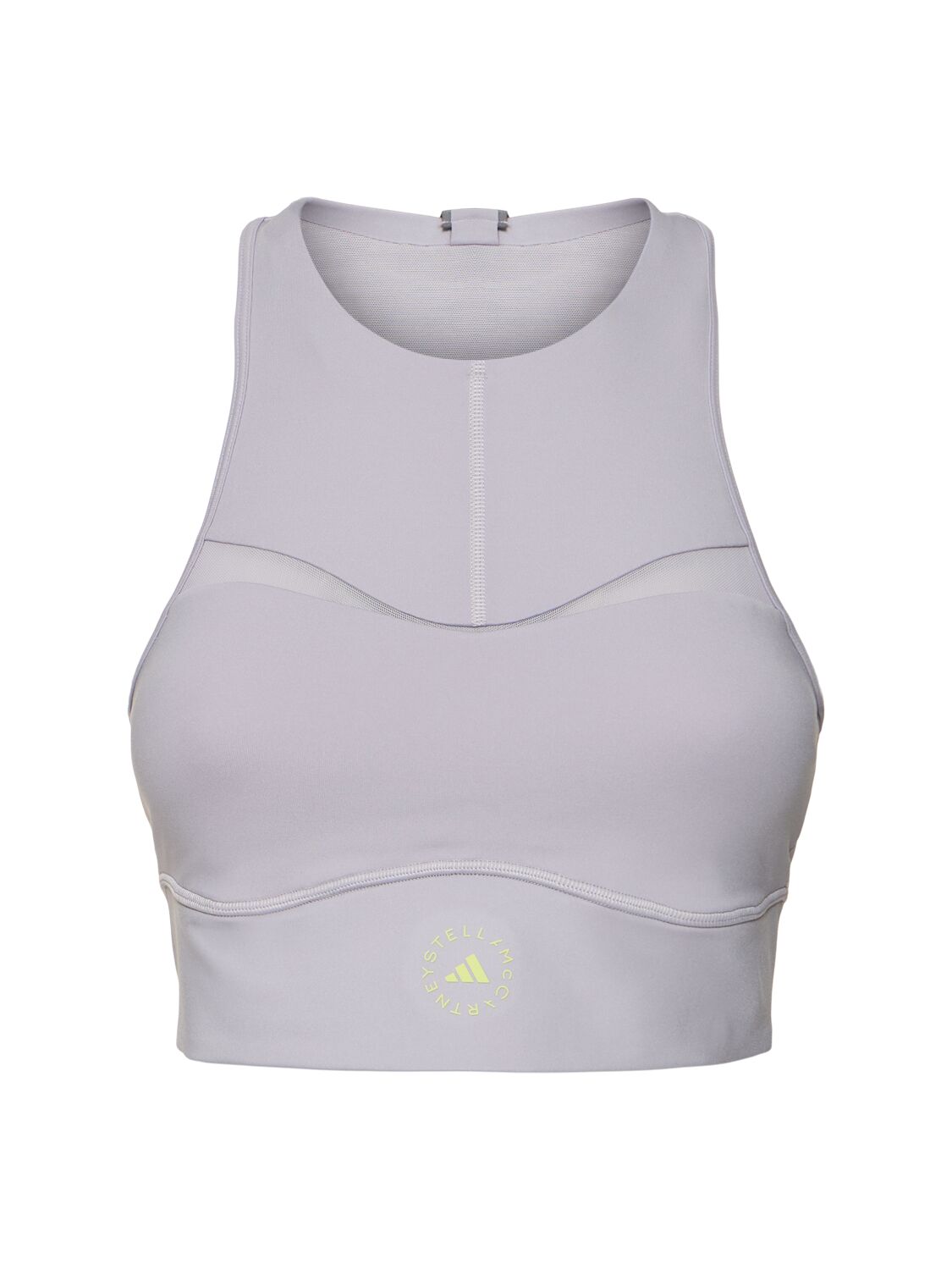 Adidas By Stella Mccartney True Purpose Crop Bra Top In Lavender