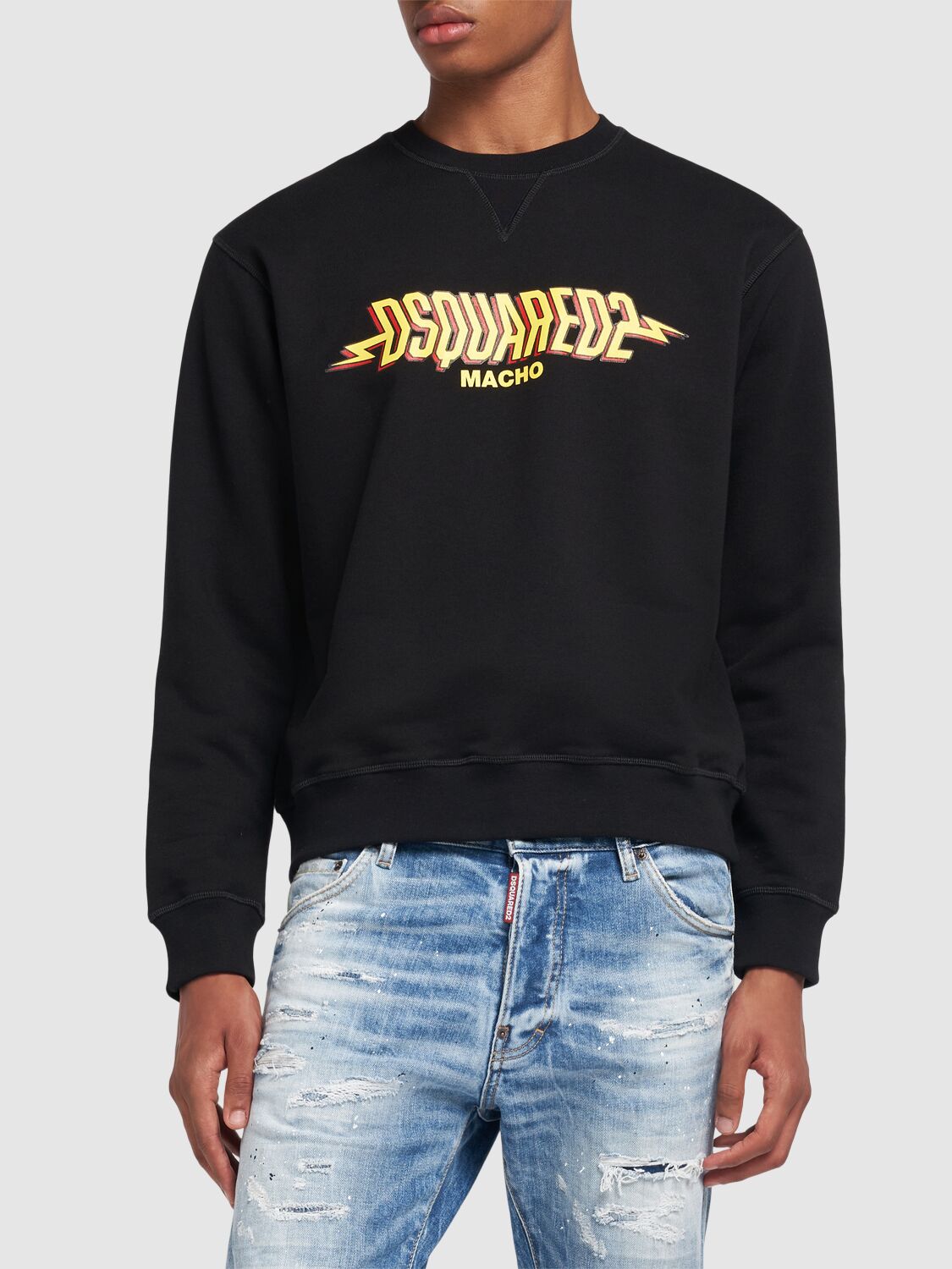 Shop Dsquared2 Cool Fit Crewneck Sweater In Black