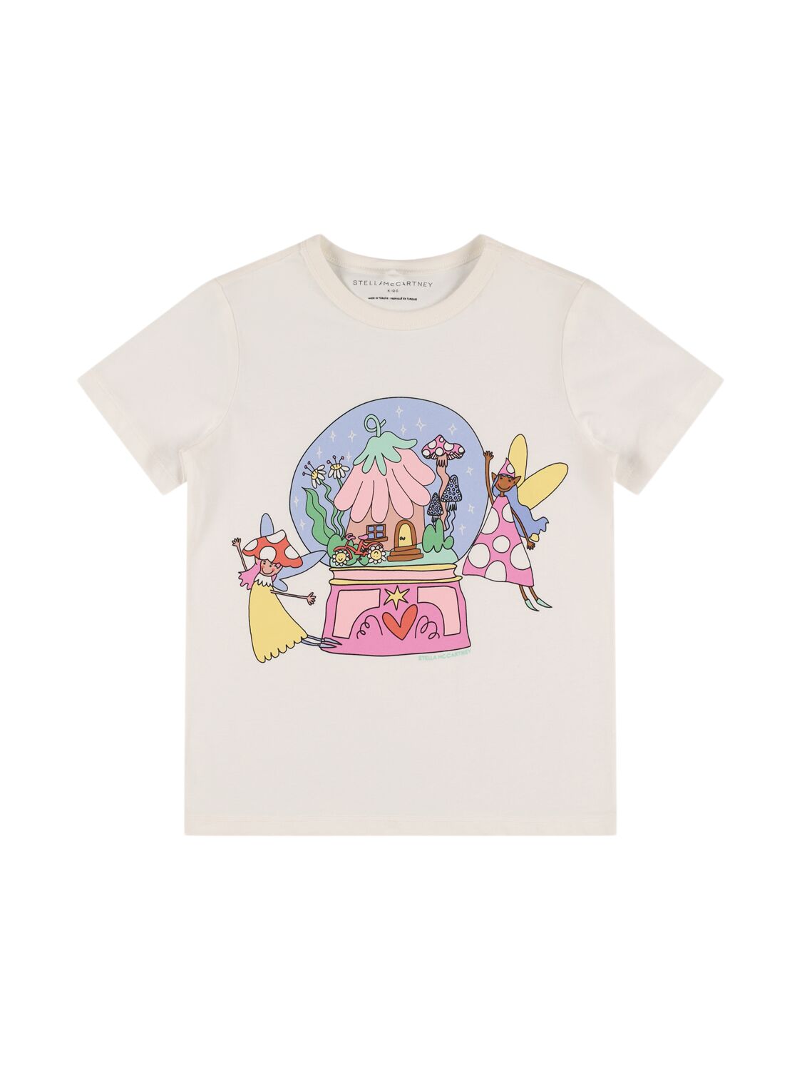 Stella Mccartney Printed Cotton Jersey T-shirt In White